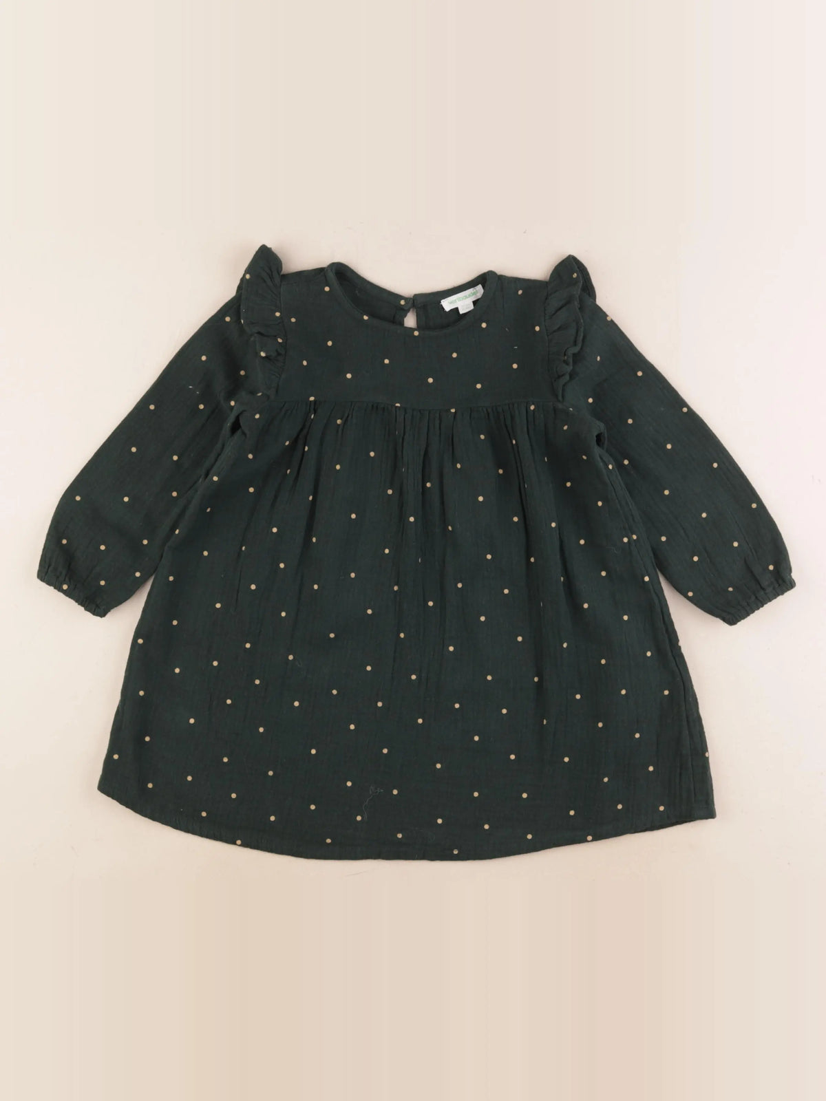 Vertbaudet - robe vert - 3 ans