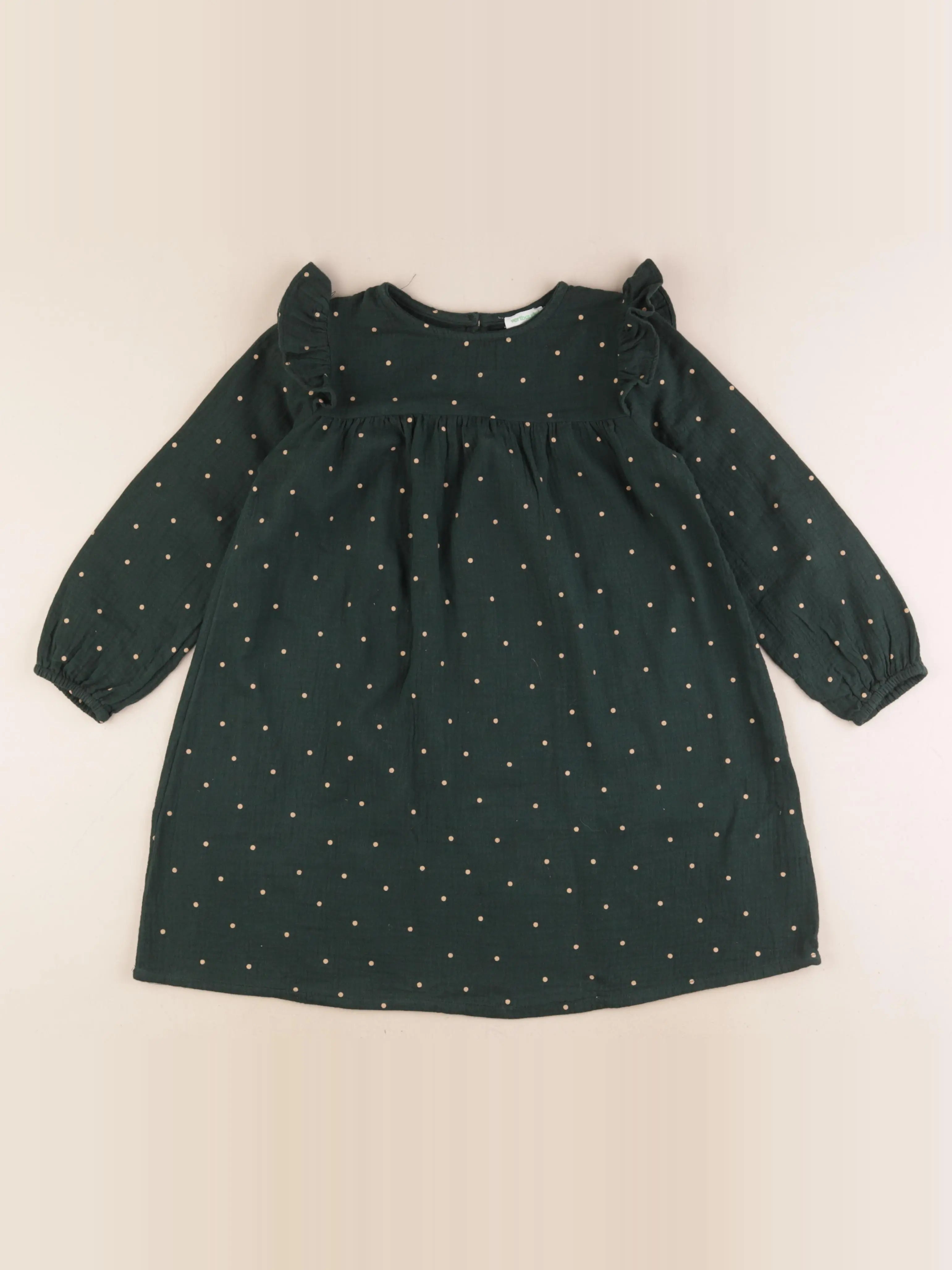 Vertbaudet - robe vert - 6 ans