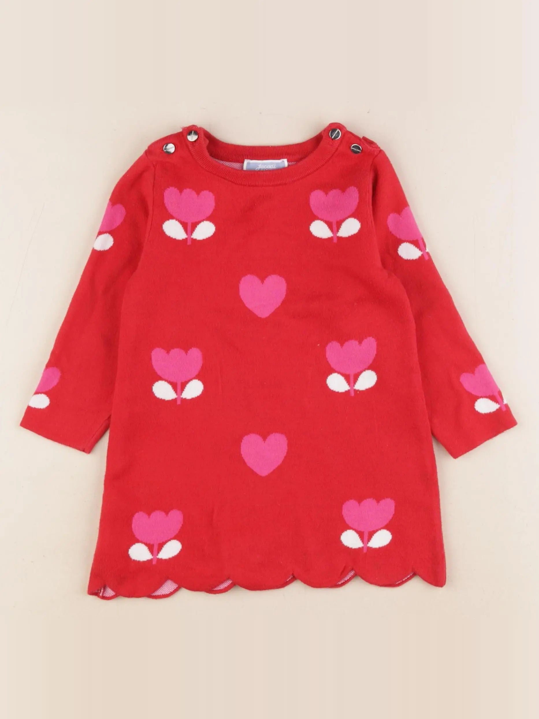 Jacadi - robe rouge - 18 mois