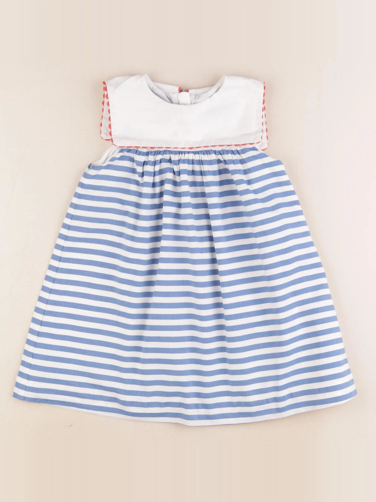 Jacadi - robe blanc, bleu - 36 mois