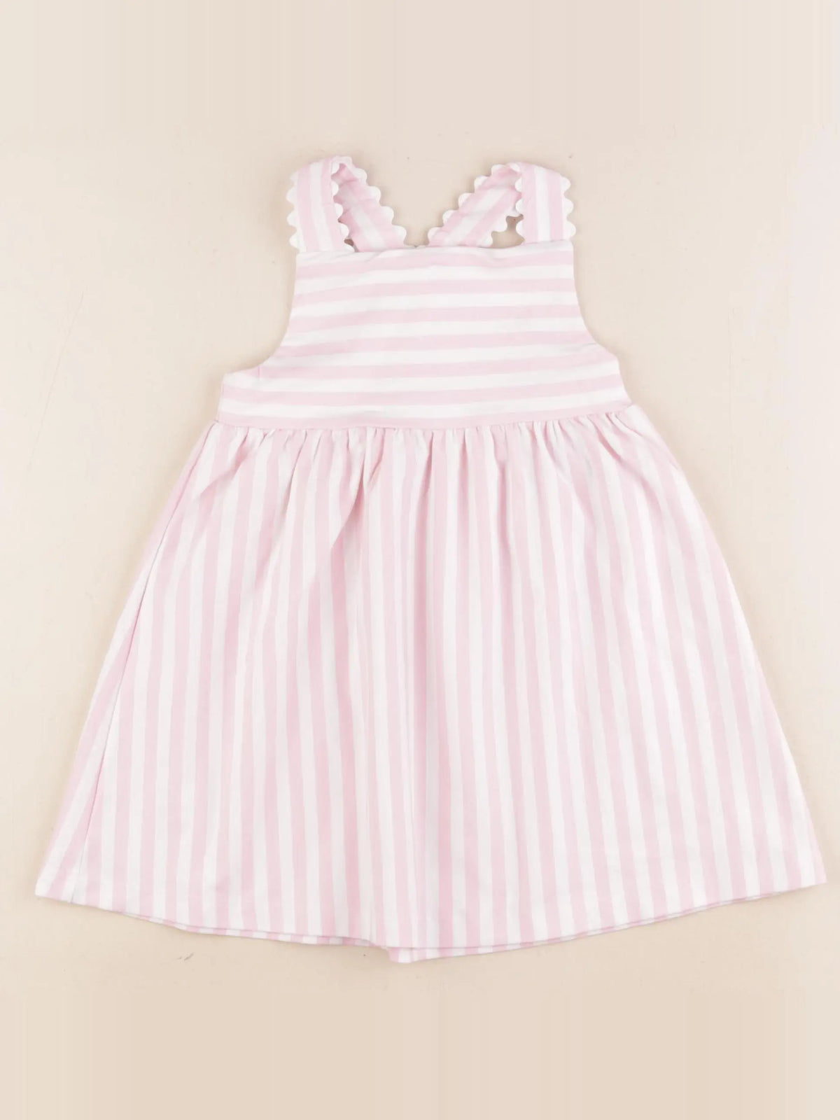 Jacadi - robe blanc, rose - 24 mois