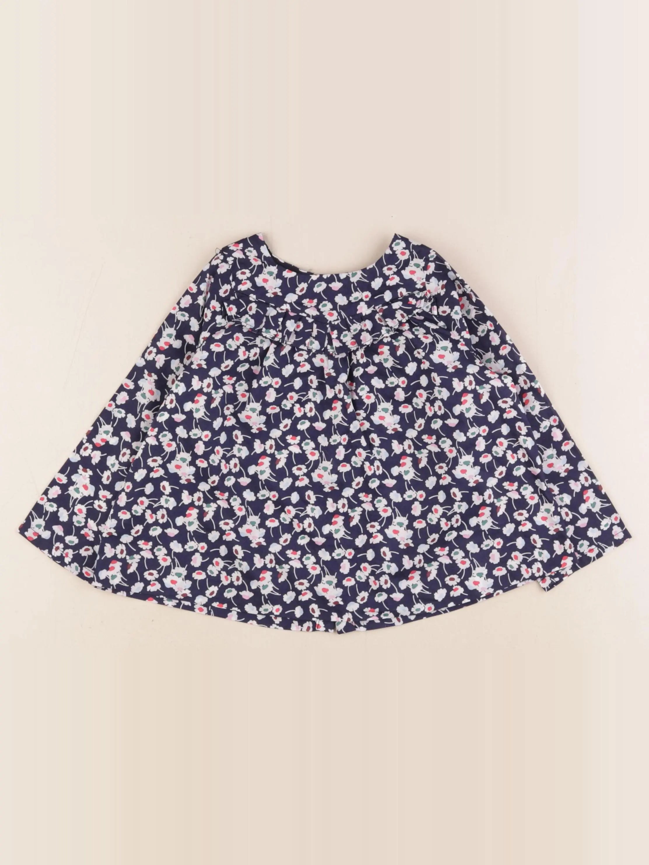 Jacadi - blouse liberty bleu - 24 mois
