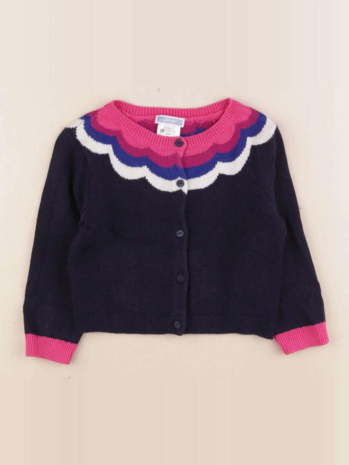 Jacadi - gilet bleu - 36 mois