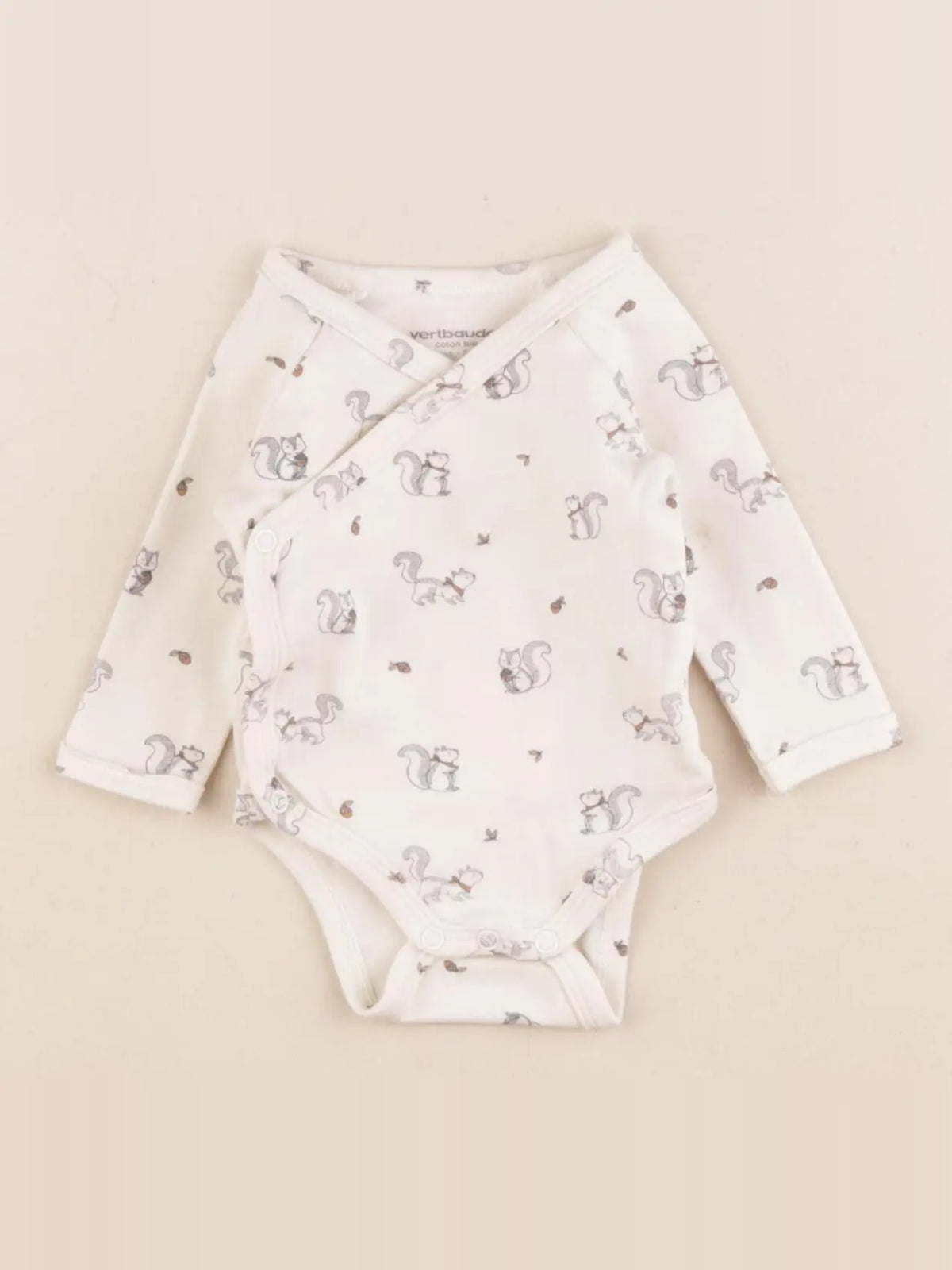 Vertbaudet - body beige - 1 mois