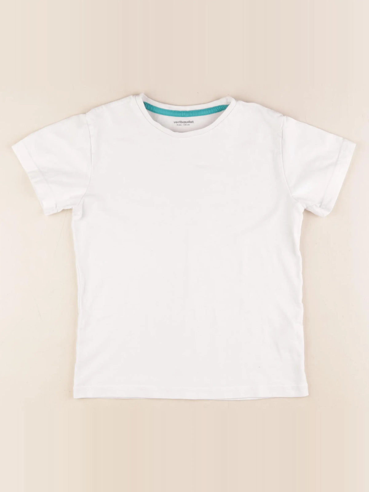 Vertbaudet - tee-shirt blanc - 8 ans
