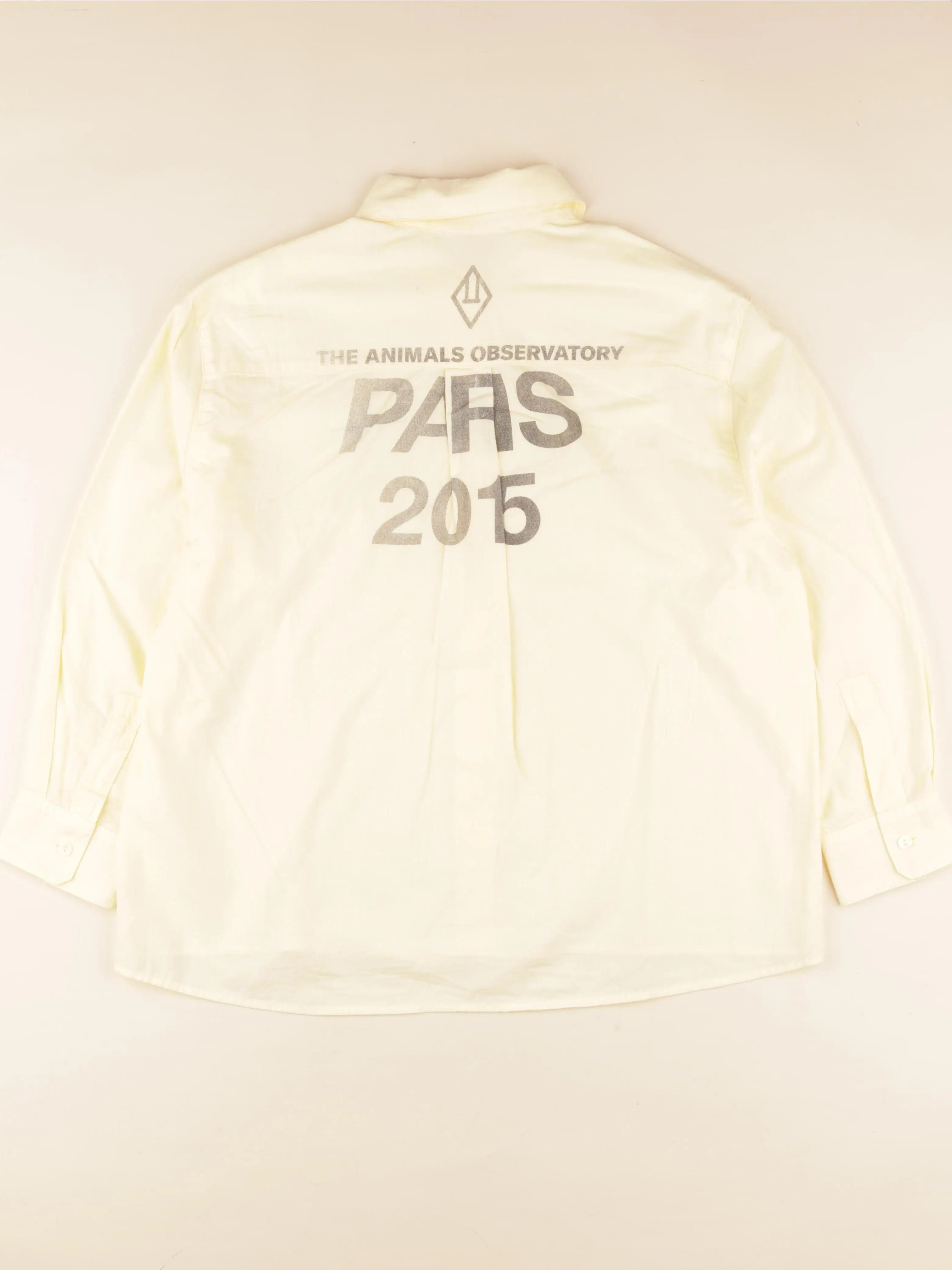 Chemise imprimé au dos jaune