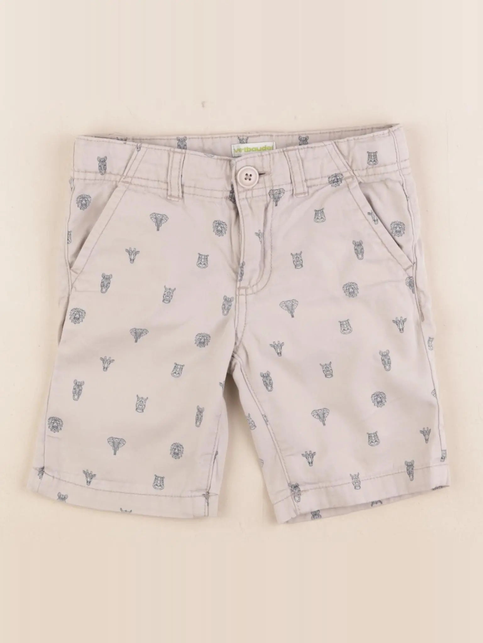 Vertbaudet - short gris - 4 ans