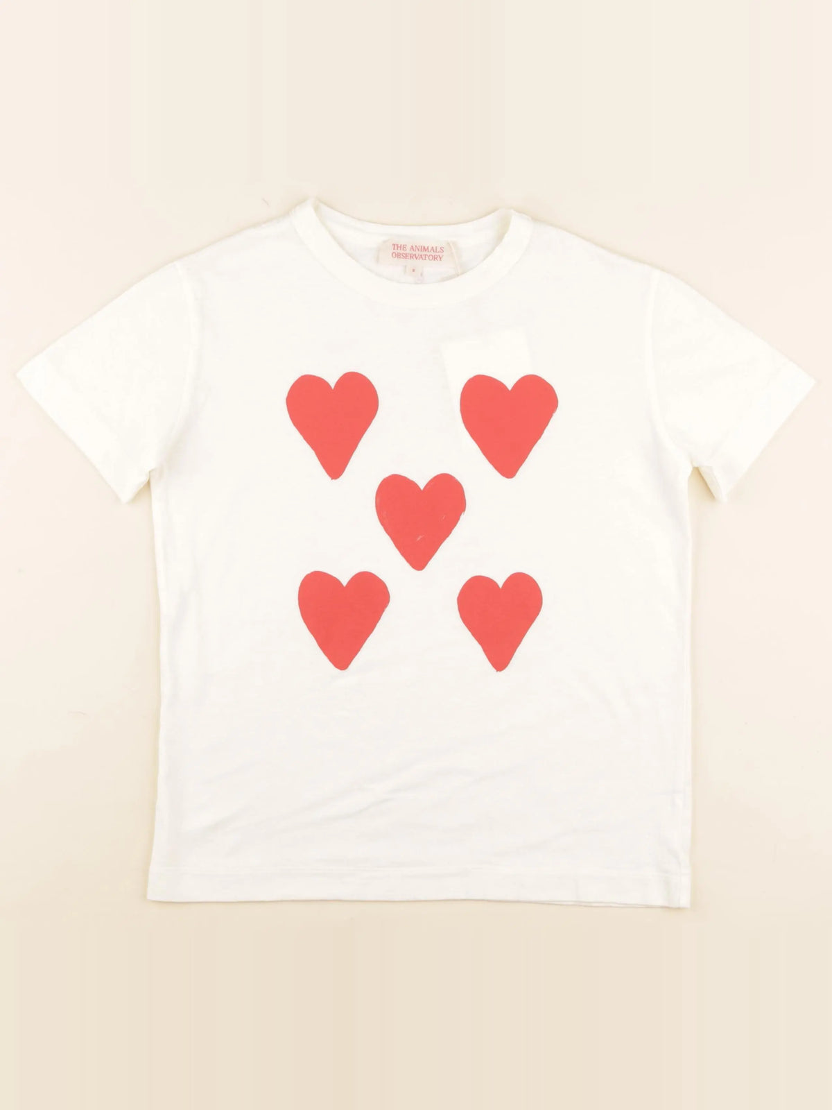 Tee-shirt blanc, rouge