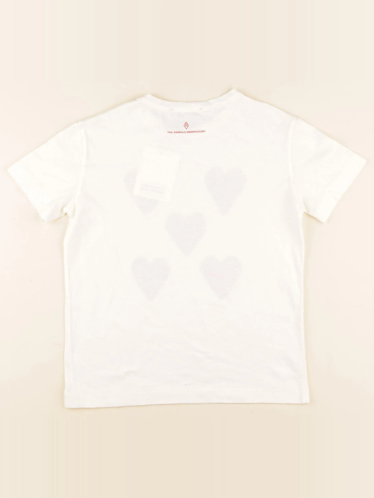 Tee-shirt blanc, rouge