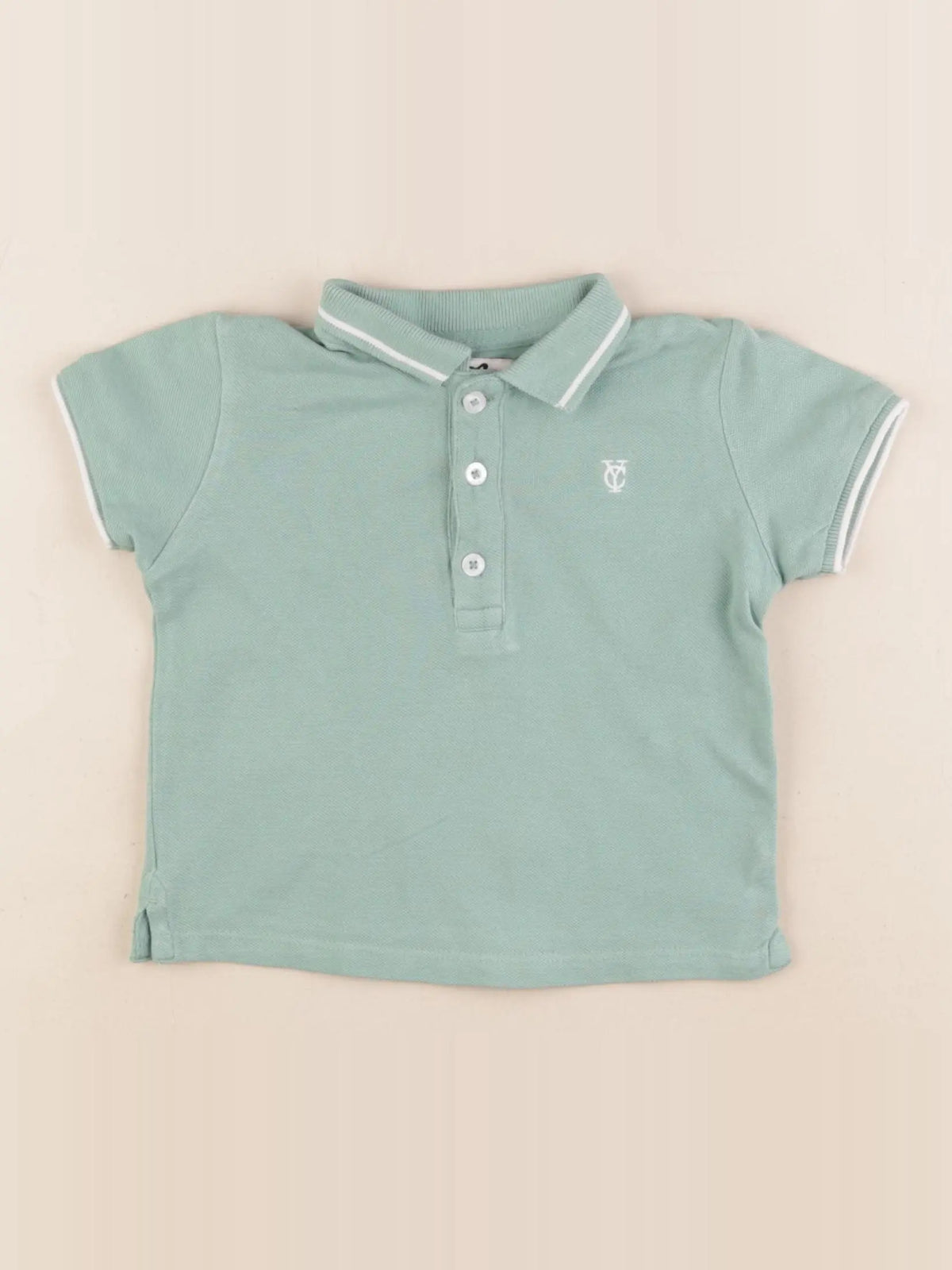 Cyrillus - polo vert - 12 mois