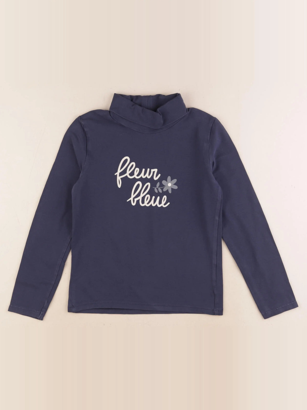 Vertbaudet - sous-pull bleu - 8 ans