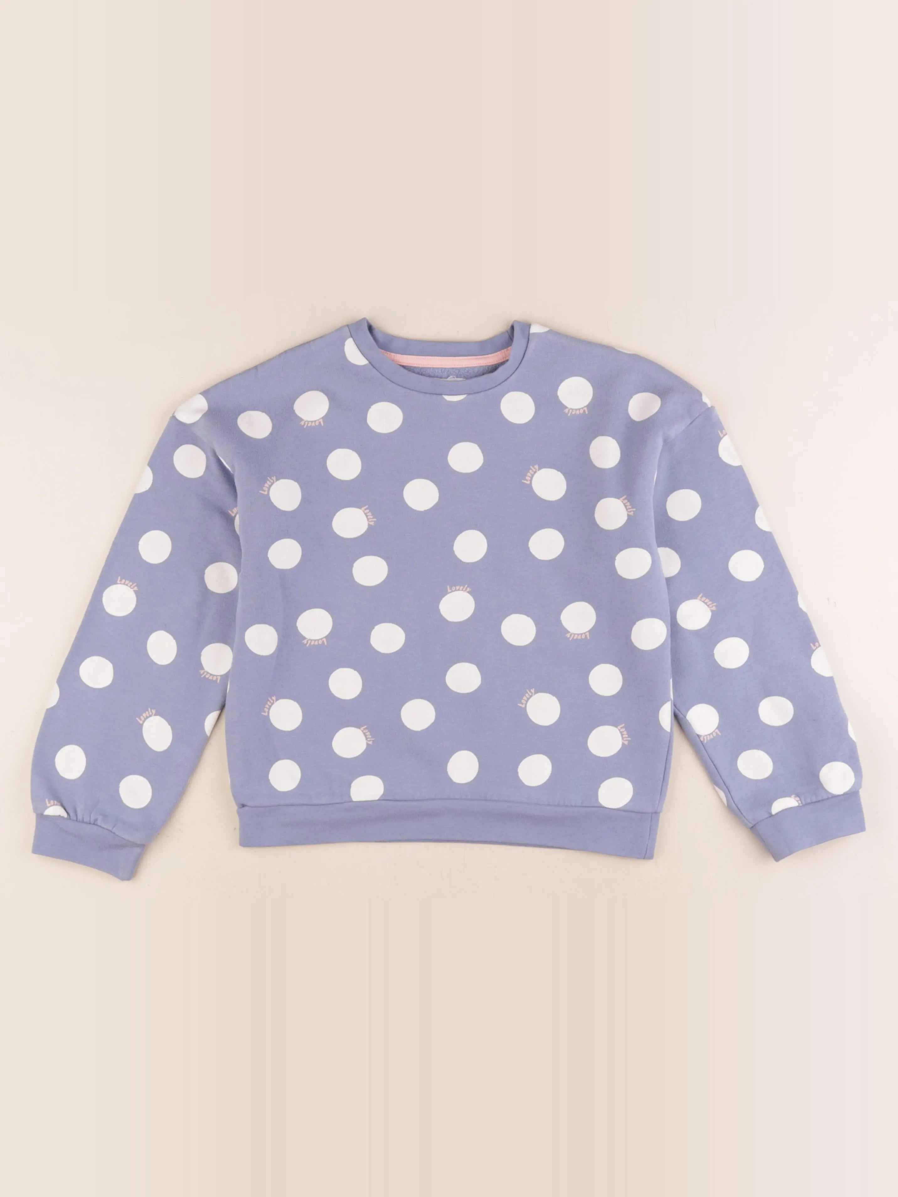 Vertbaudet - sweat bleu - 8 ans