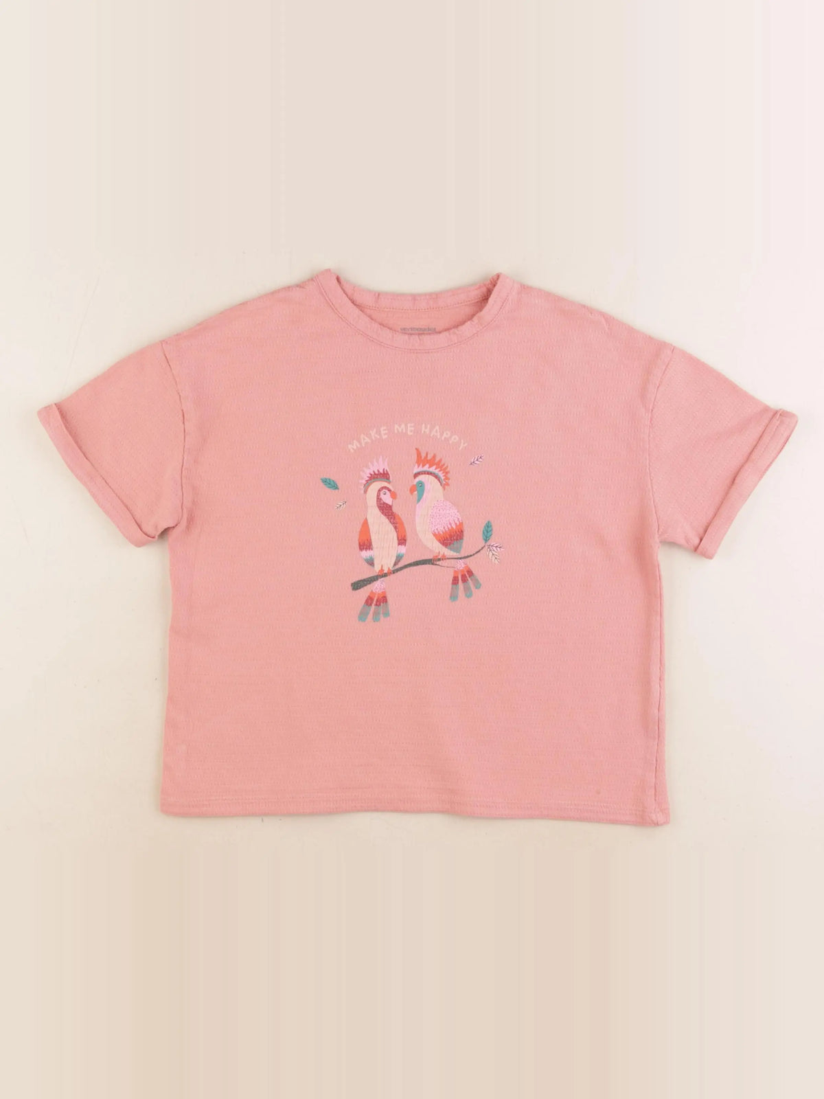 Vertbaudet - tee-shirt orange - 8 ans