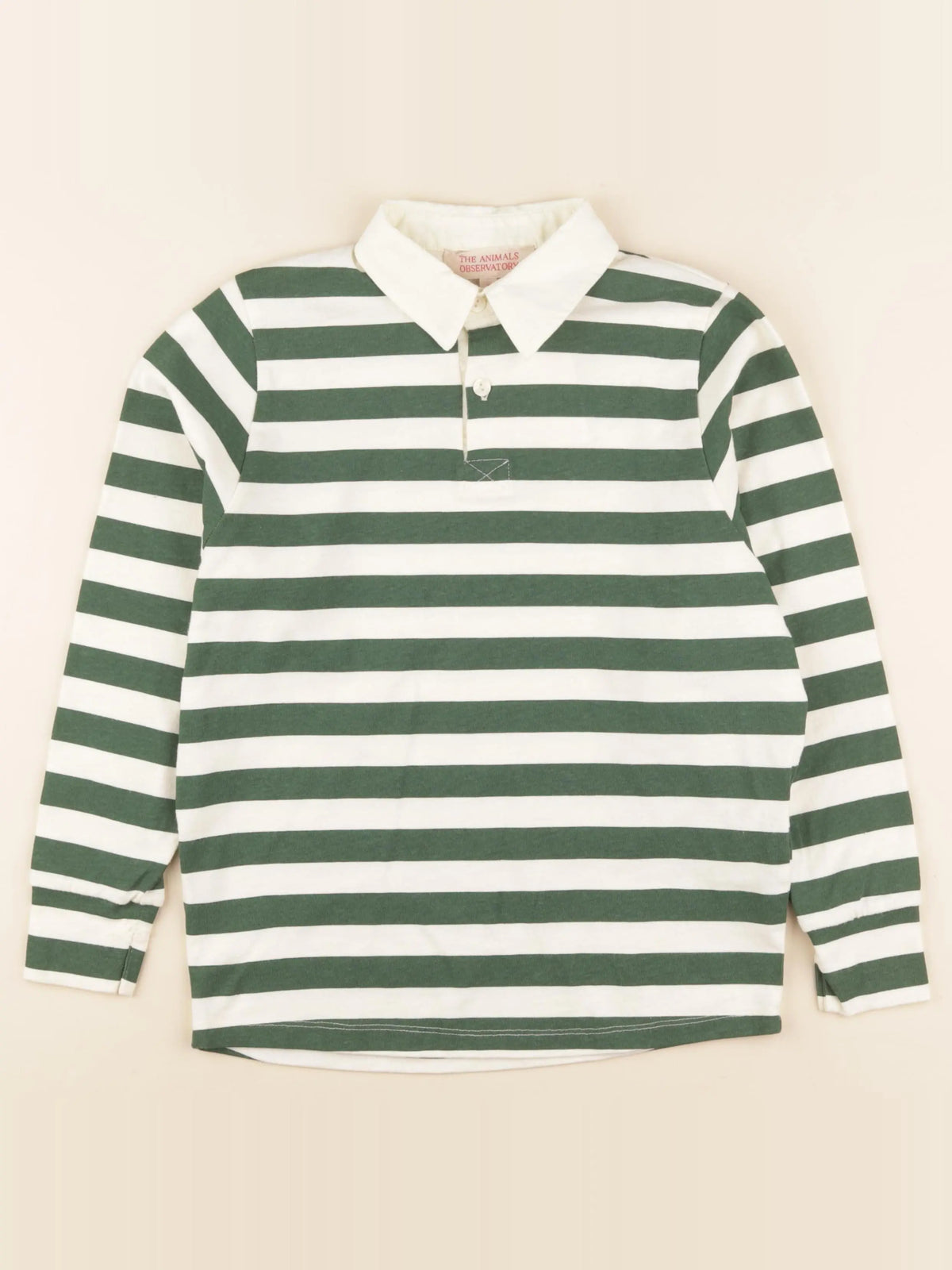 Polo imprimé au dos blanc, vert