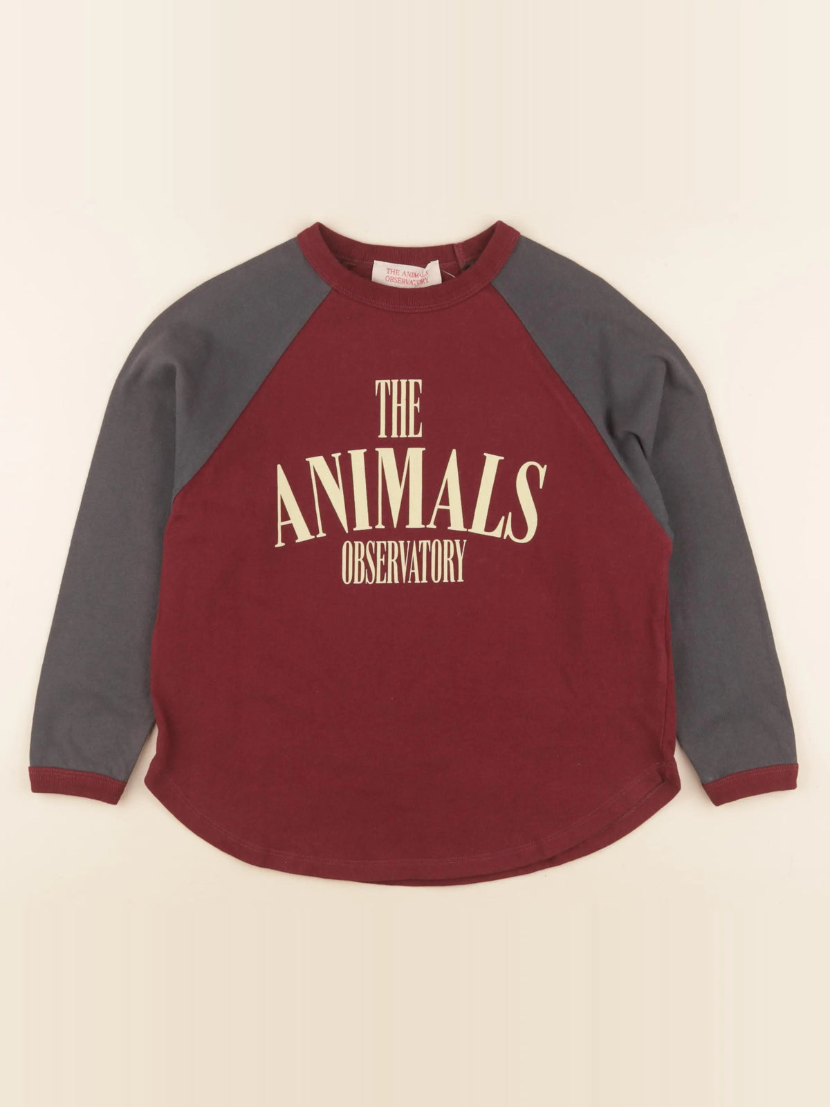 Tee-shirt rouge, gris
