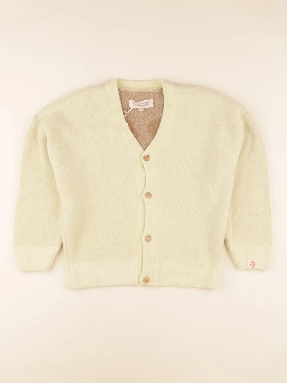 Gilet imprimé au dos beige