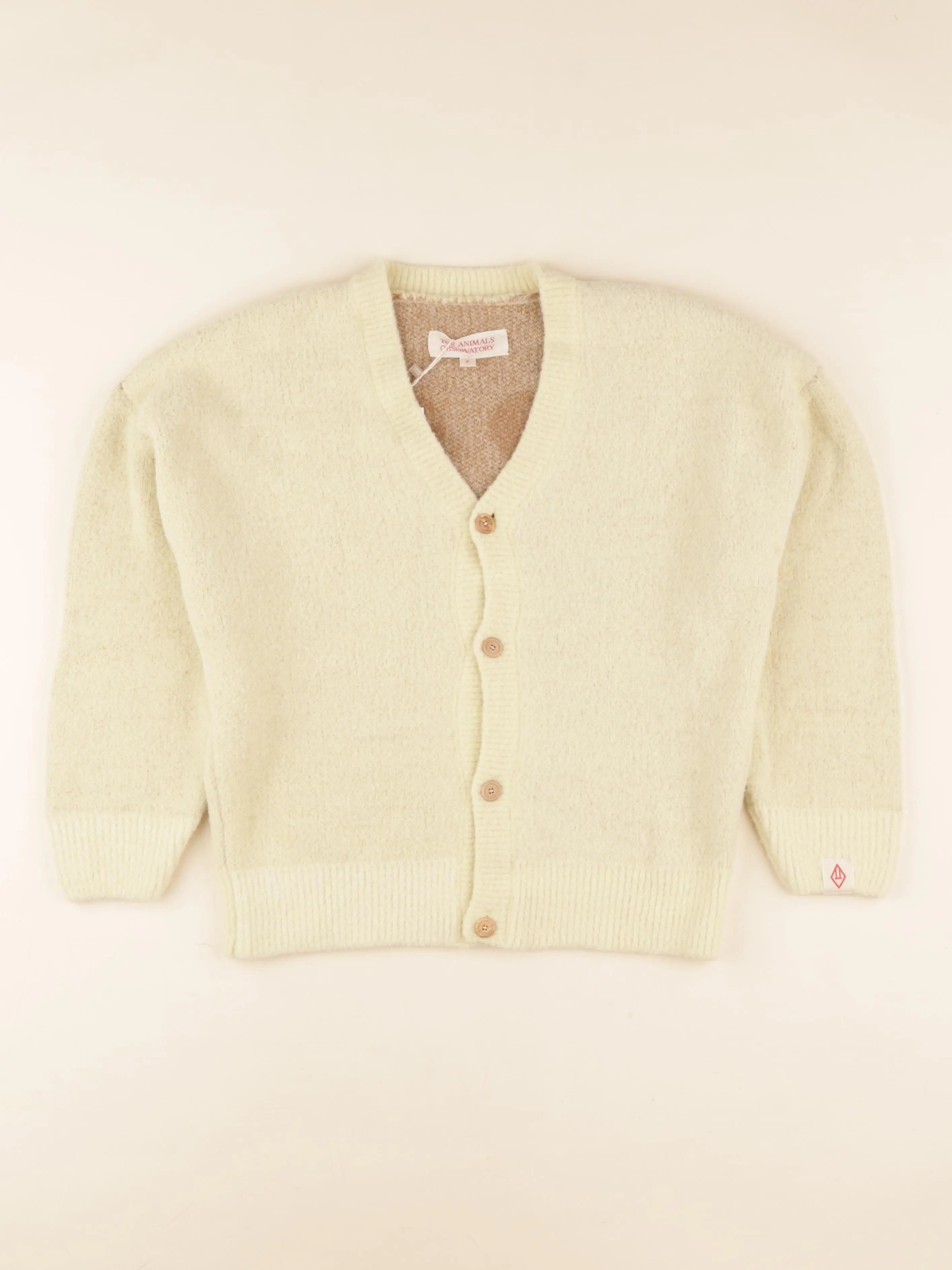 Gilet imprimé au dos beige