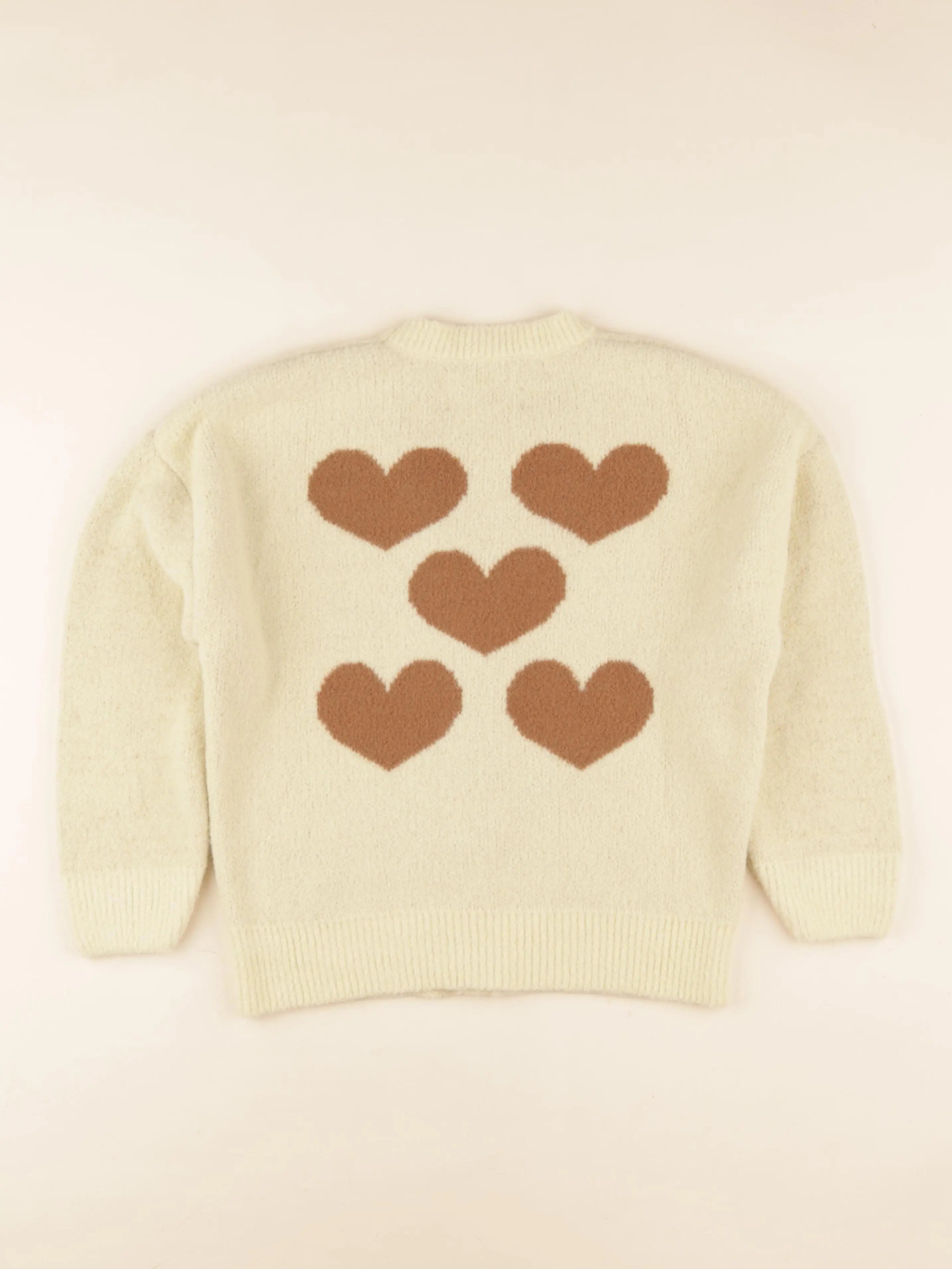 Gilet imprimé au dos beige