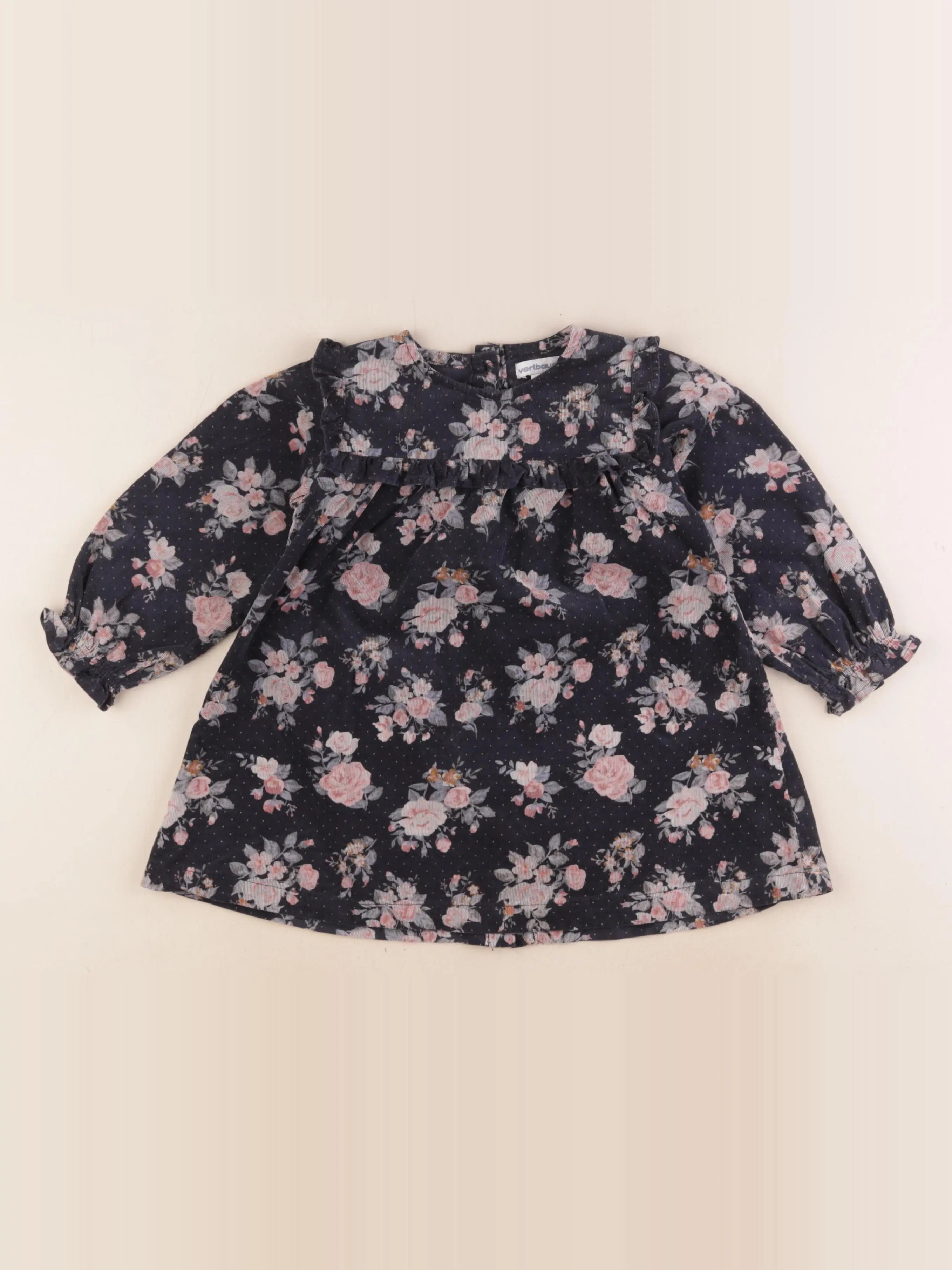 Vertbaudet - robe multicolore - 18 mois