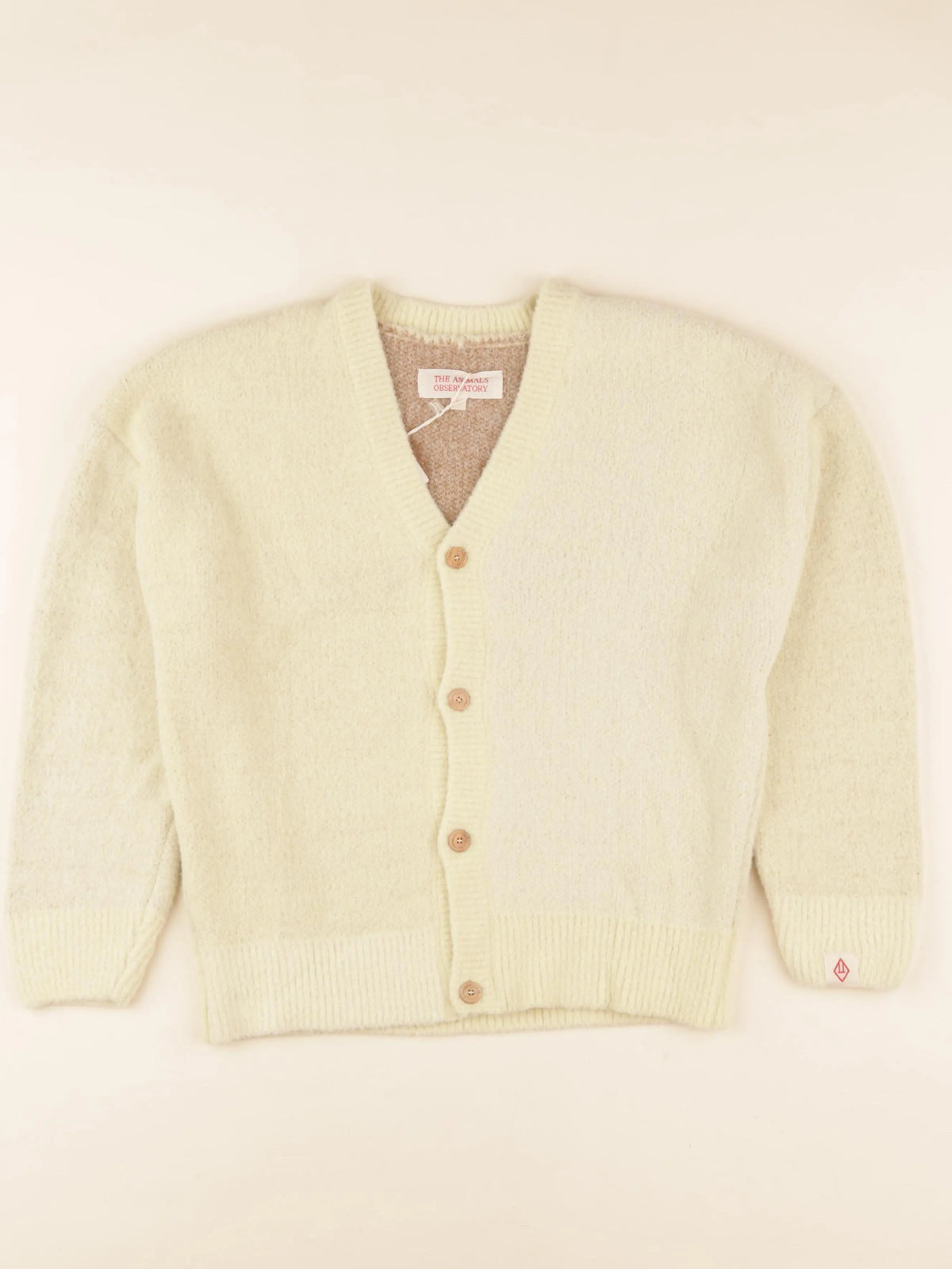 Gilet imprimé au dos beige