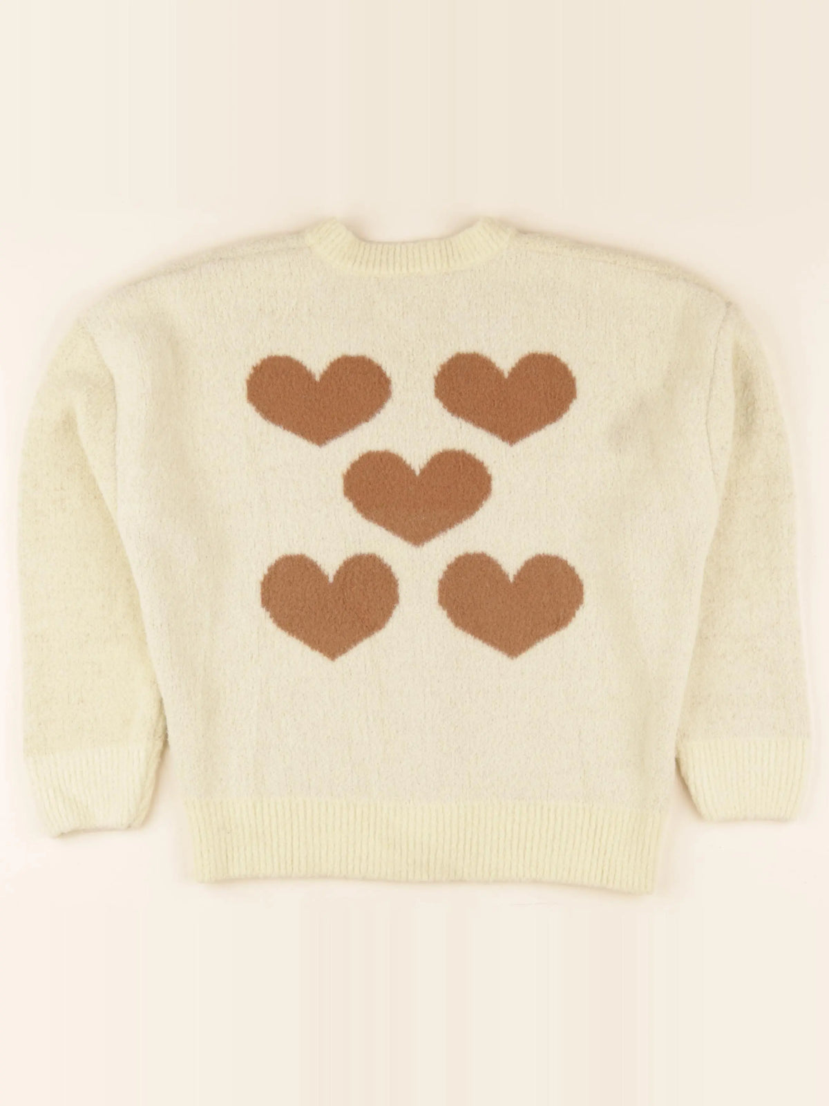 Gilet imprimé au dos beige