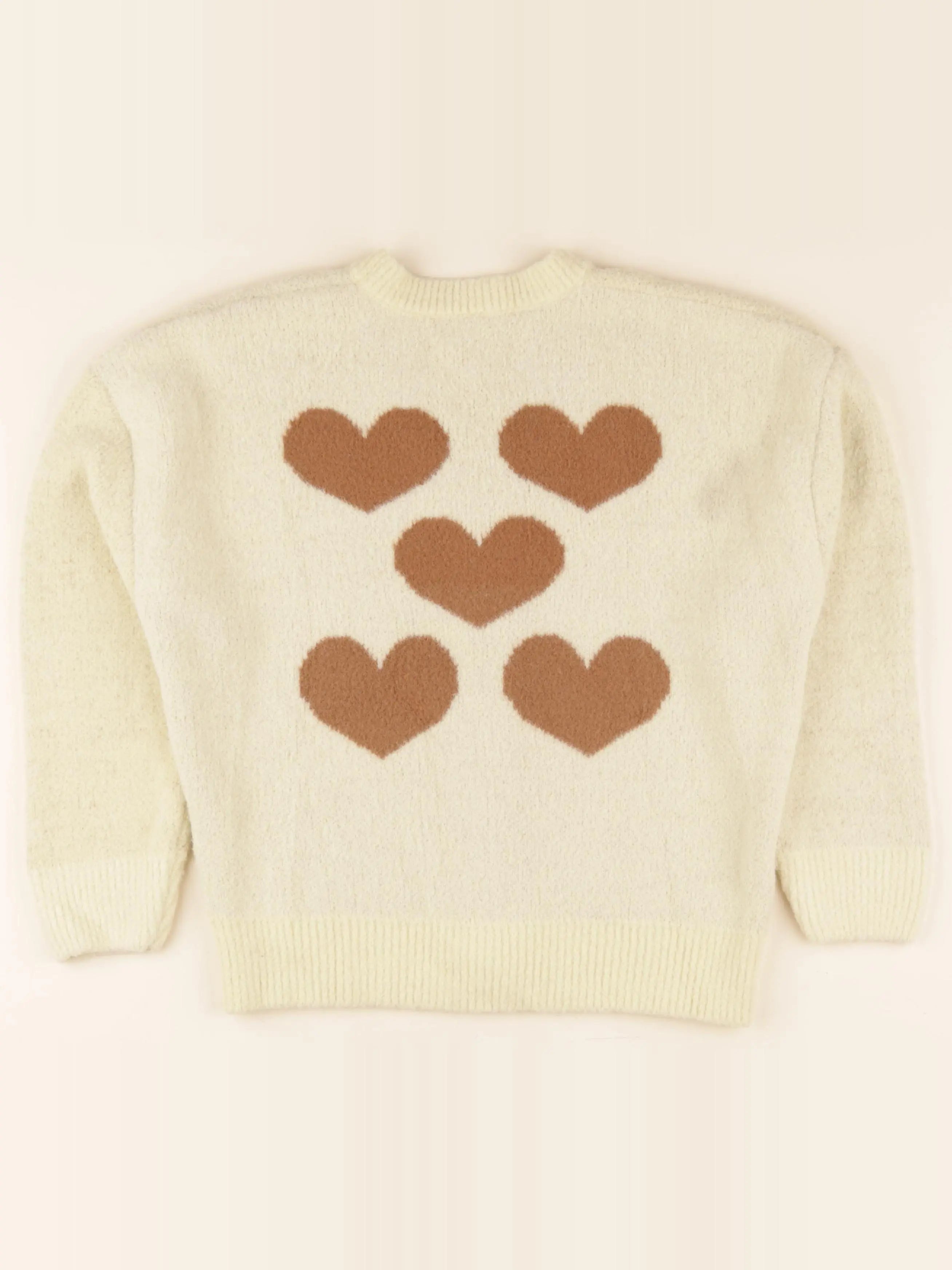 Gilet imprimé au dos beige