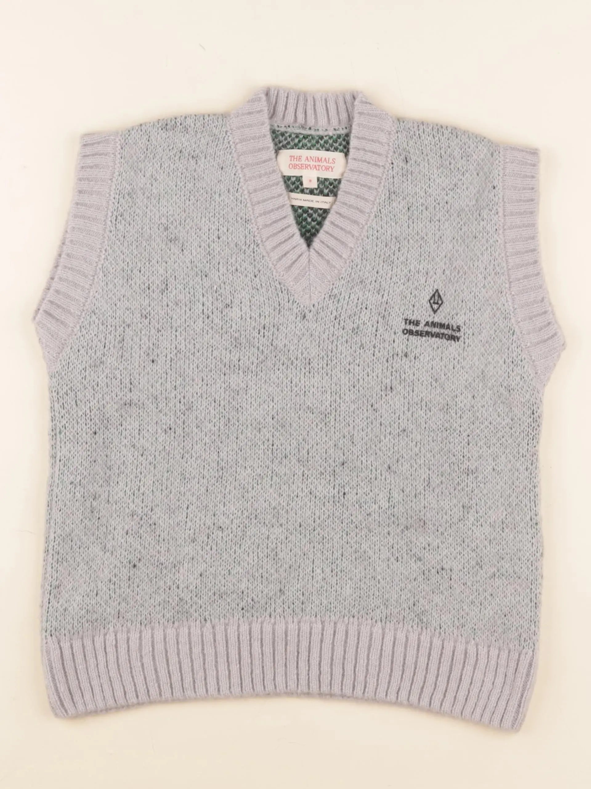 Gilet imprimé au dos gris