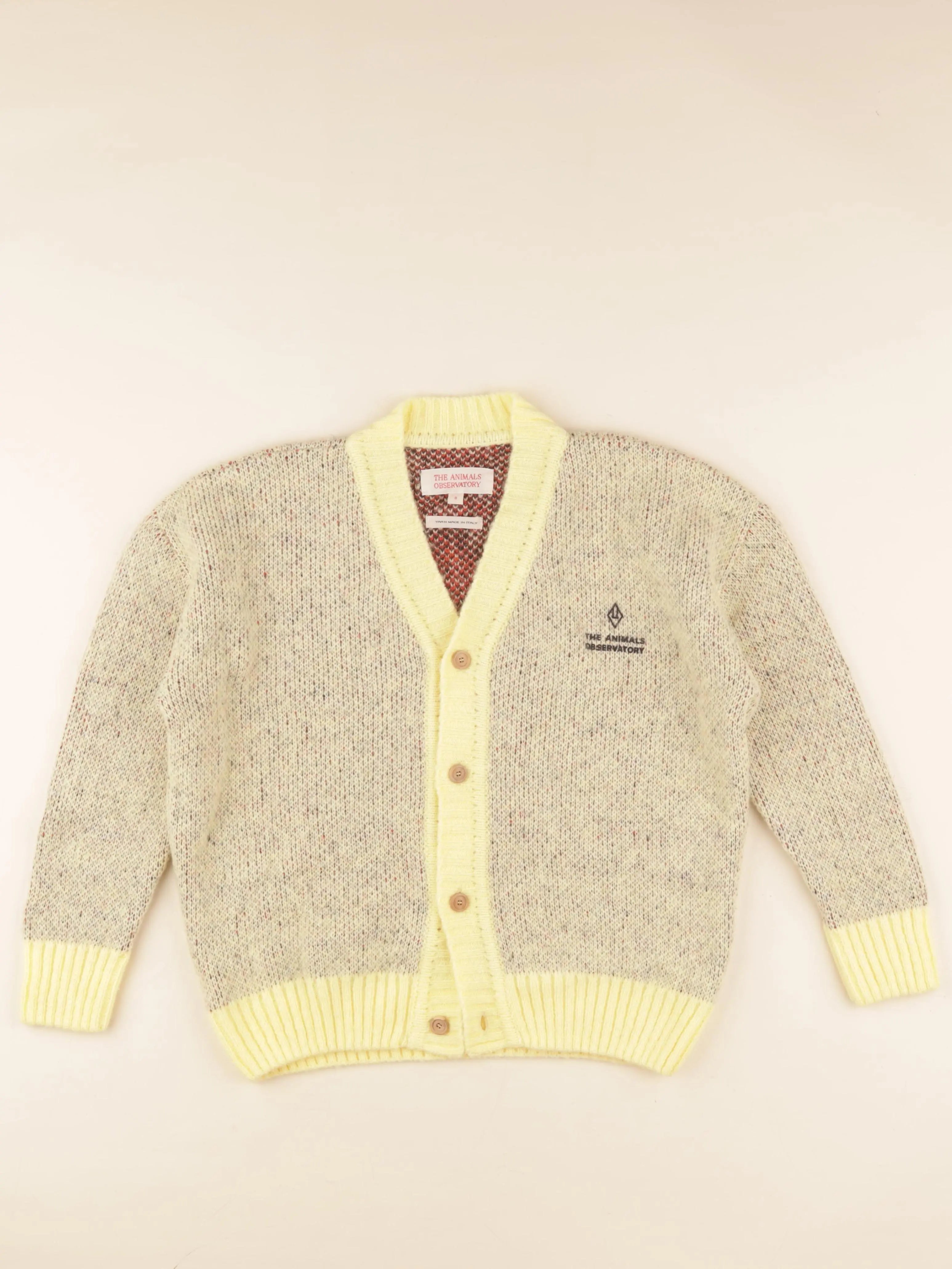 Gilet imprimé au dos jaune