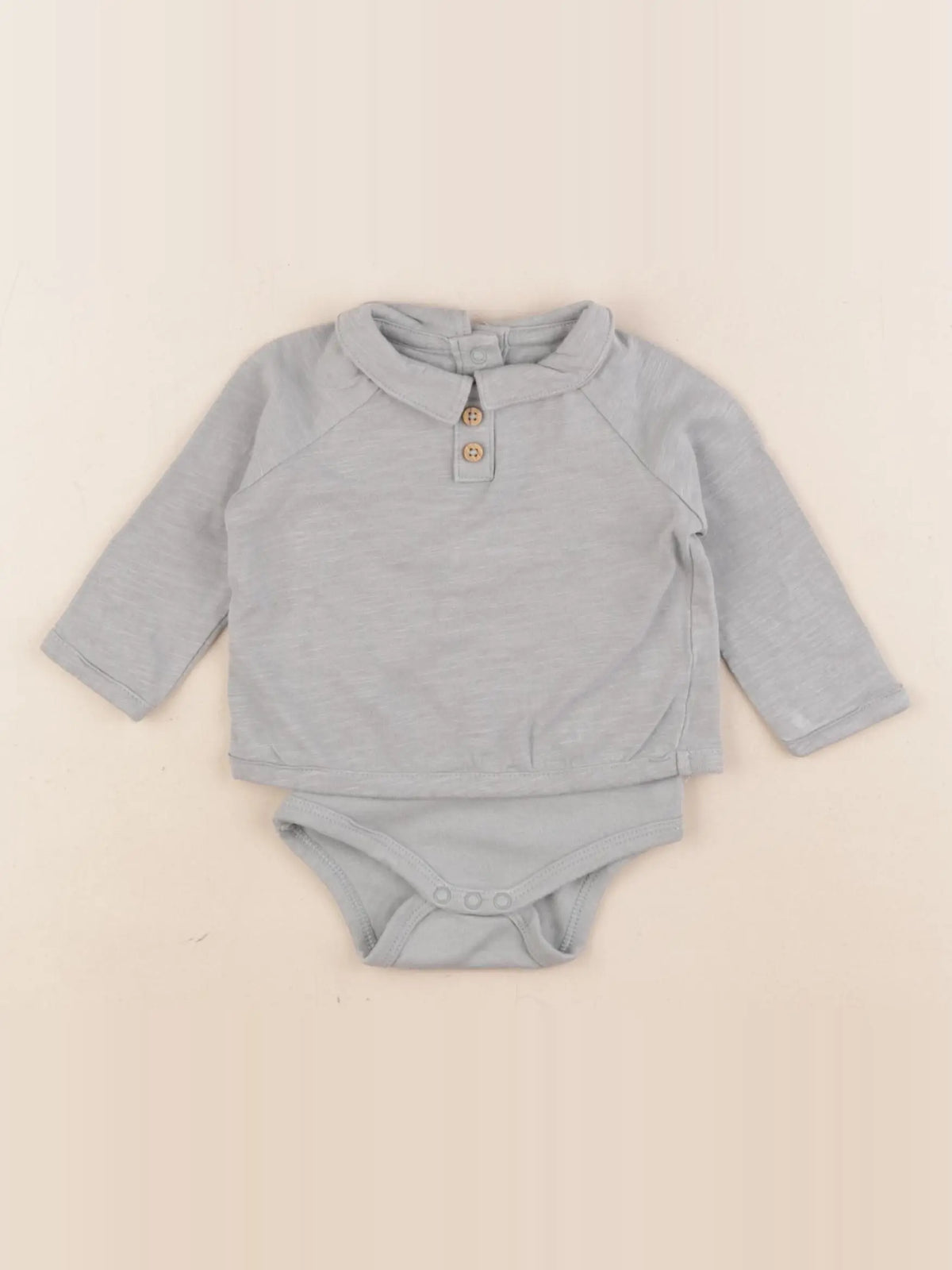 Vertbaudet - body tee-shirt vert - 3 mois