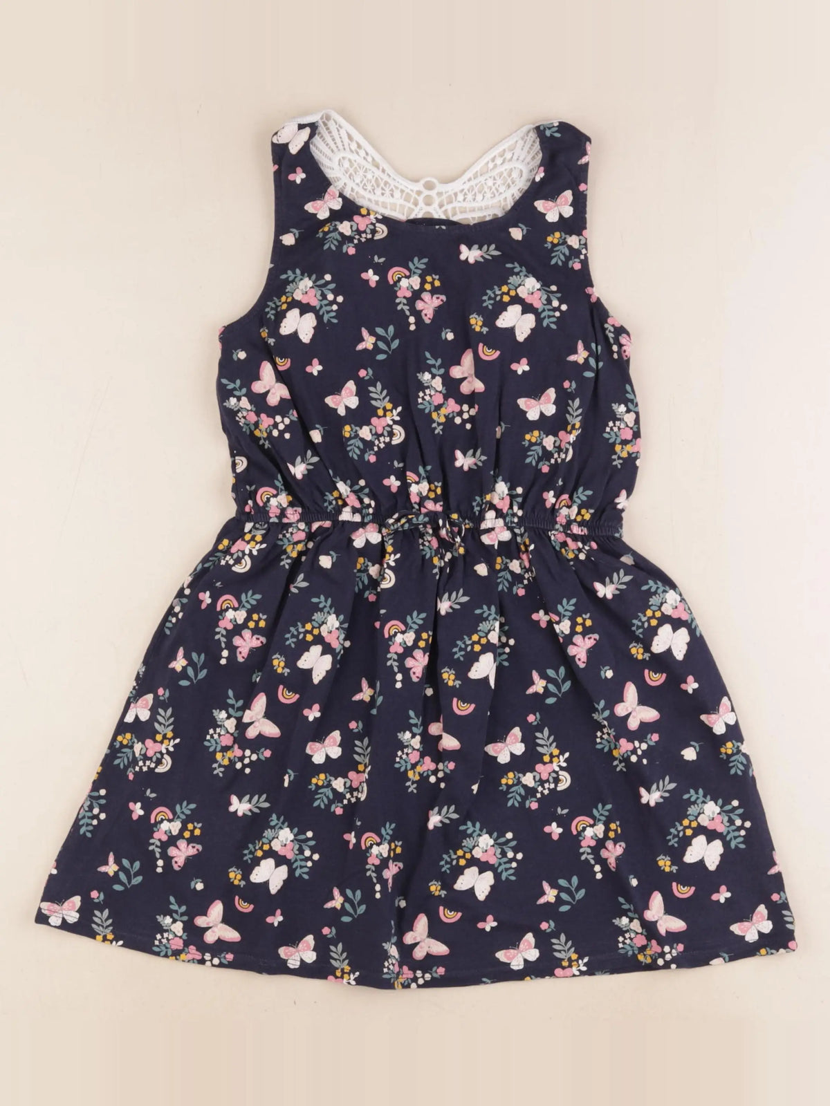 Vertbaudet - robe multicolore - 6 ans