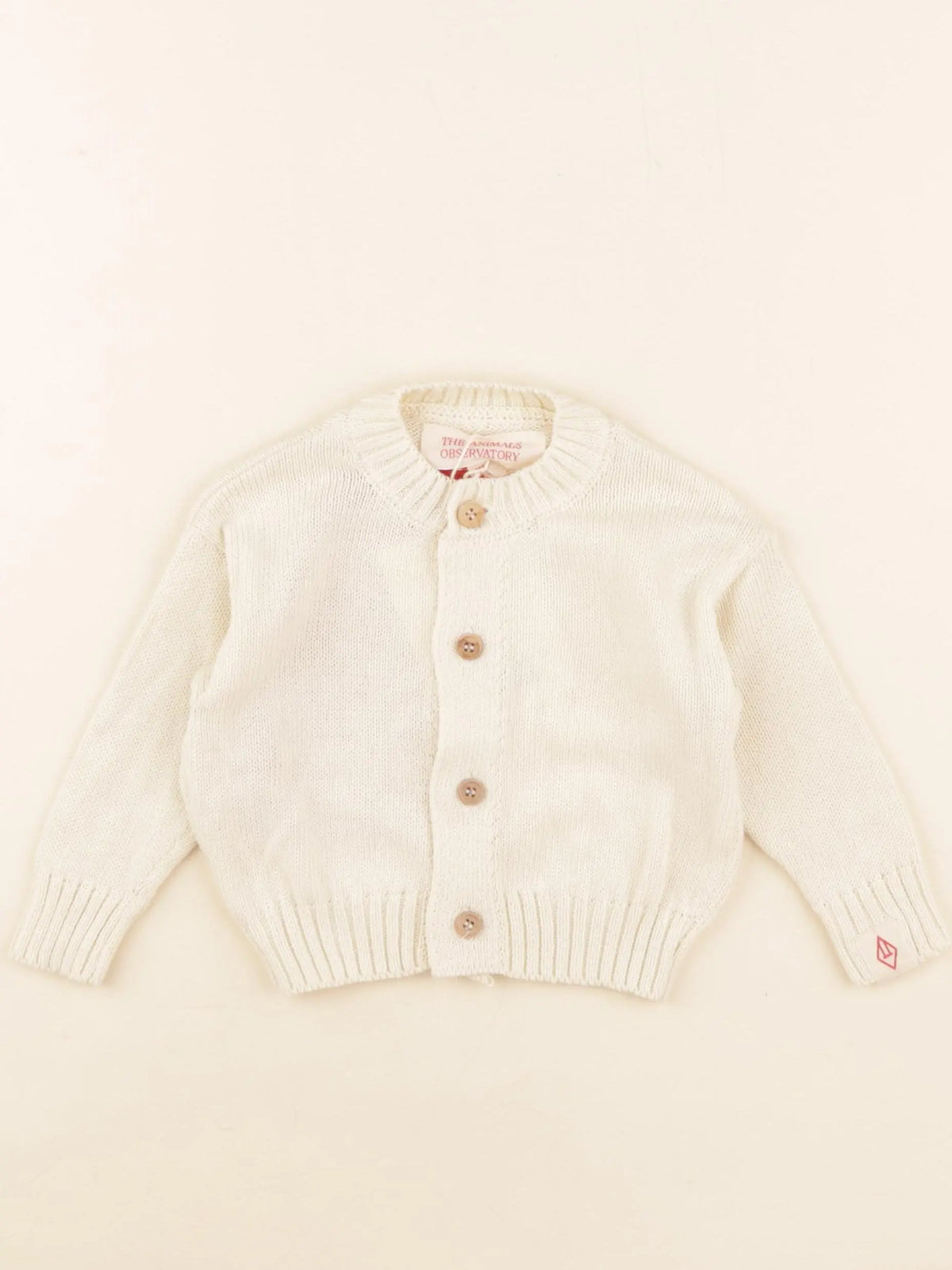 Gilet imprimé au dos beige