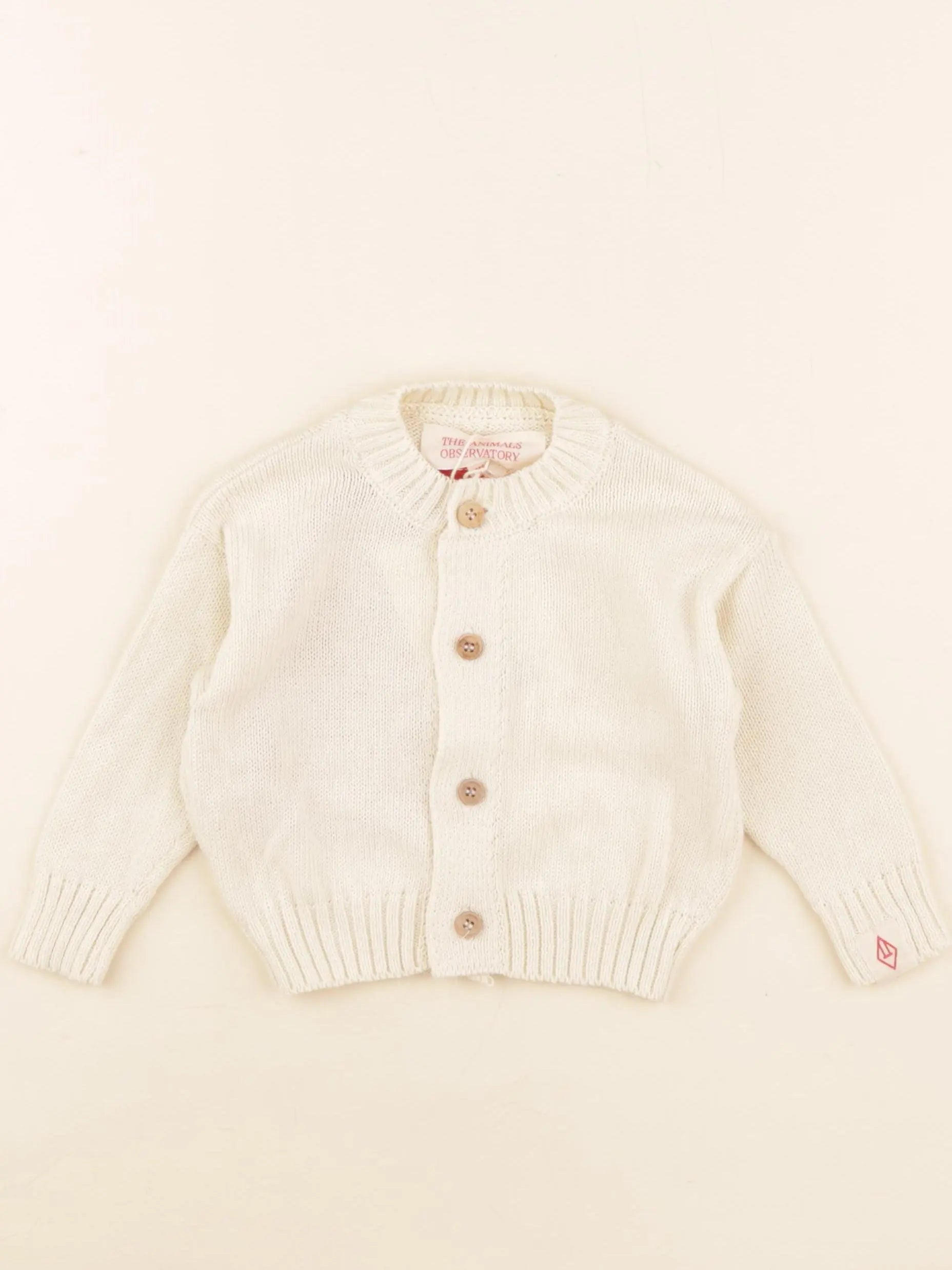 Gilet imprimé au dos beige