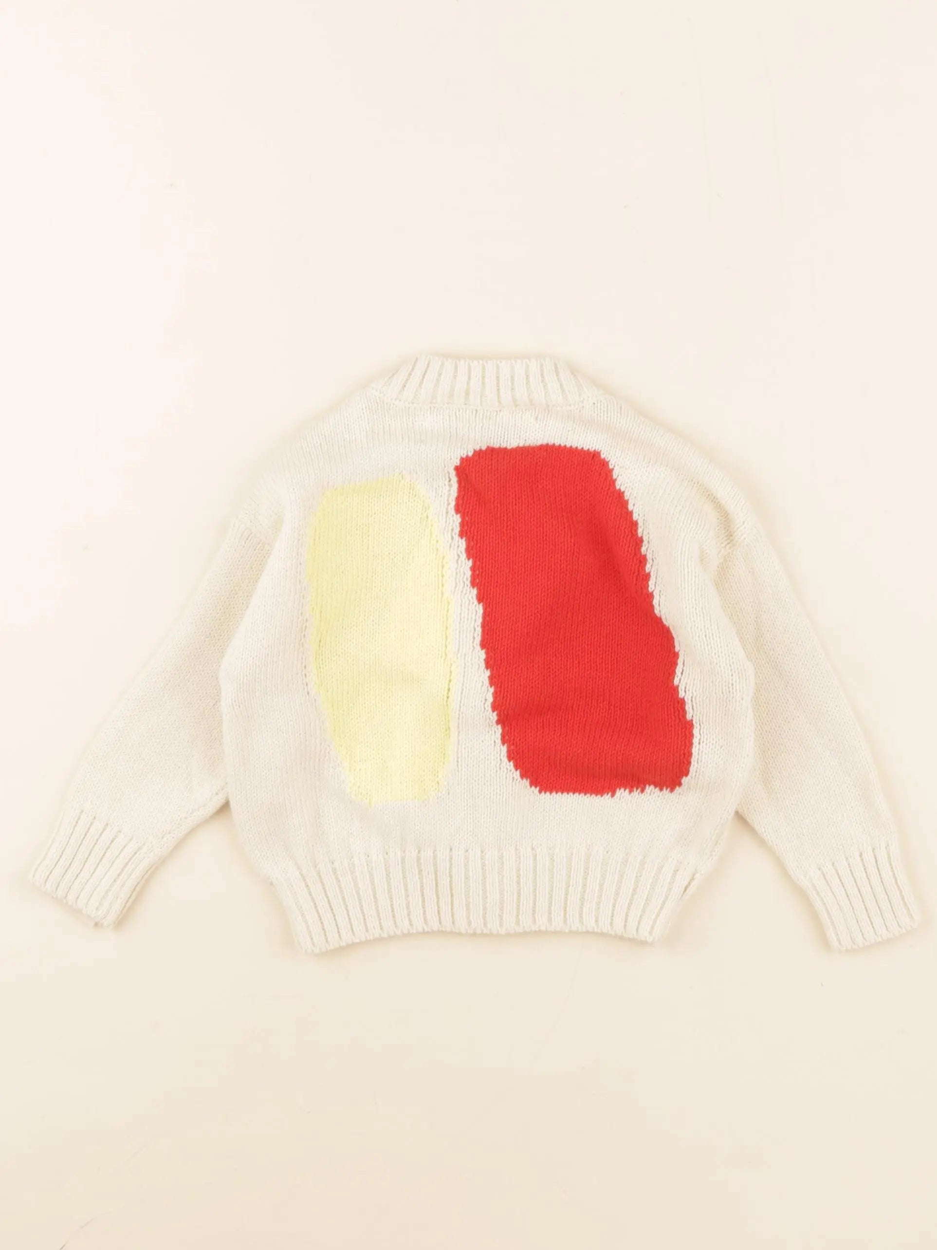 Gilet imprimé au dos beige