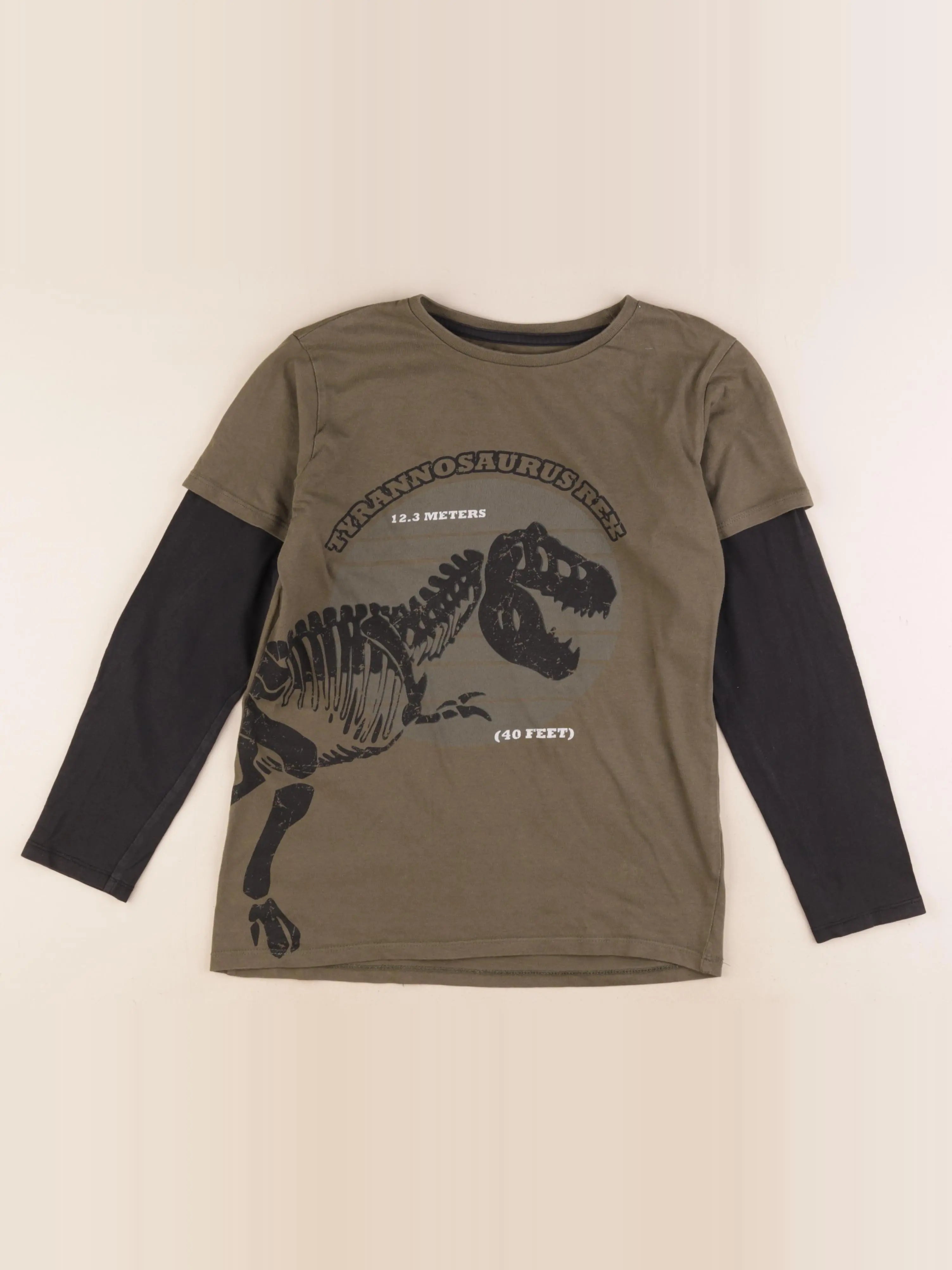 Vertbaudet - tee-shirt vert - 12 ans