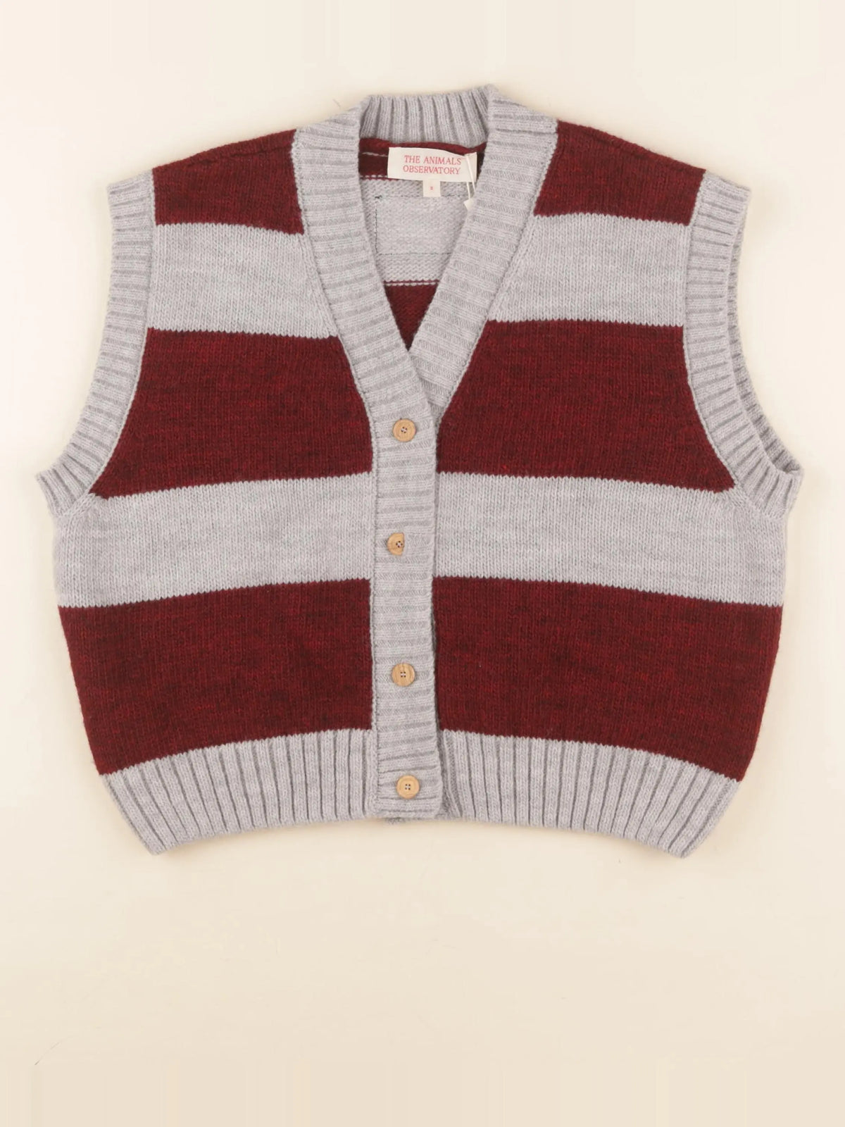 Gilet gris, rouge