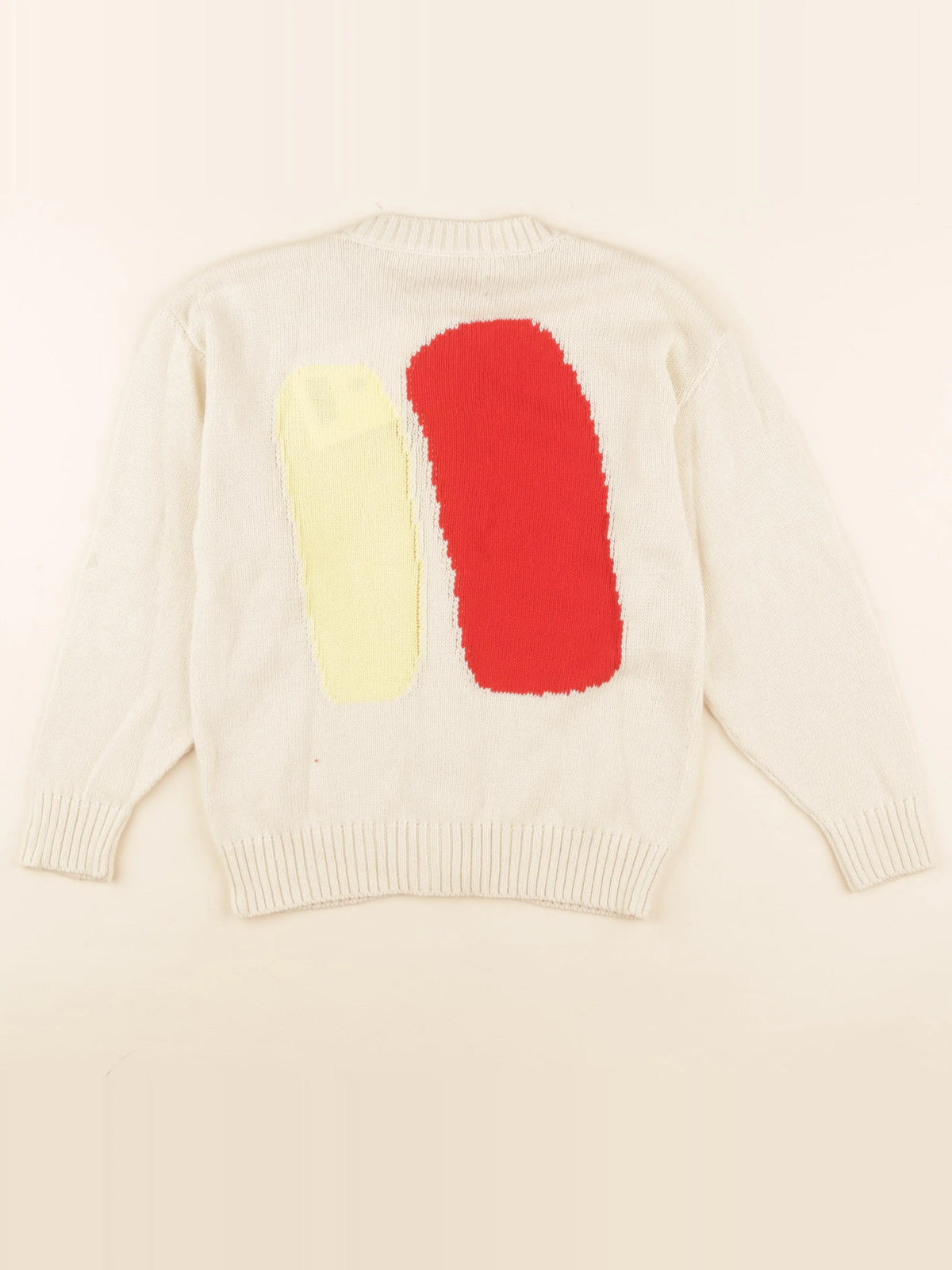 Gilet imprimé au dos beige