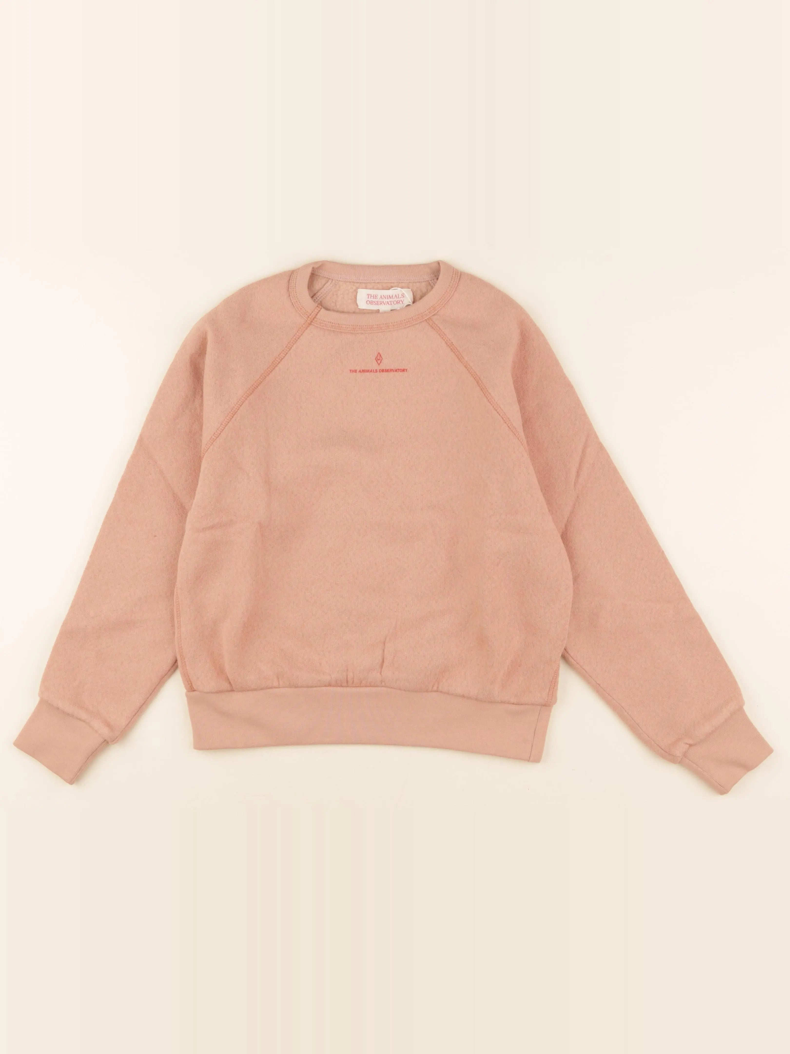 Sweat imprimé au dos rose