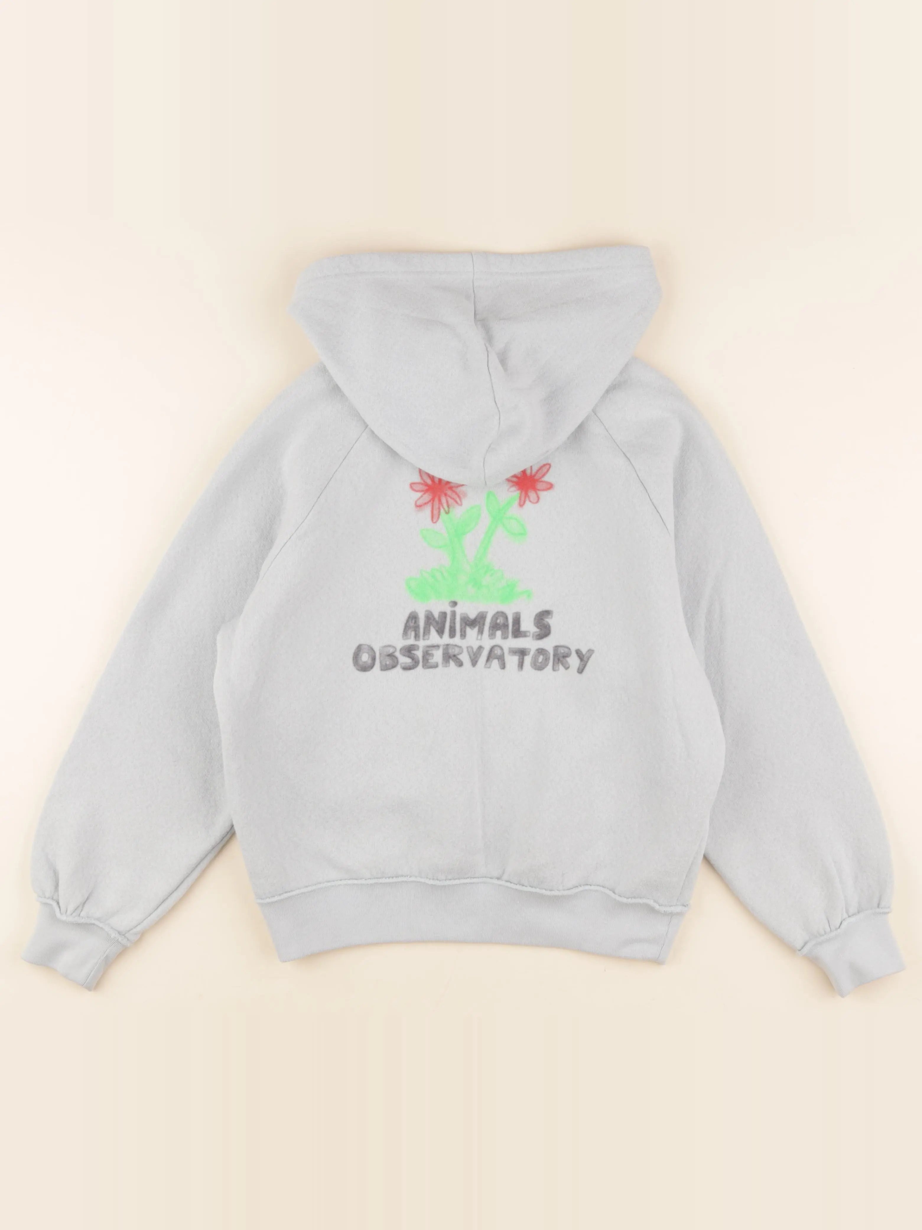 Sweat imprimé au dos bleu