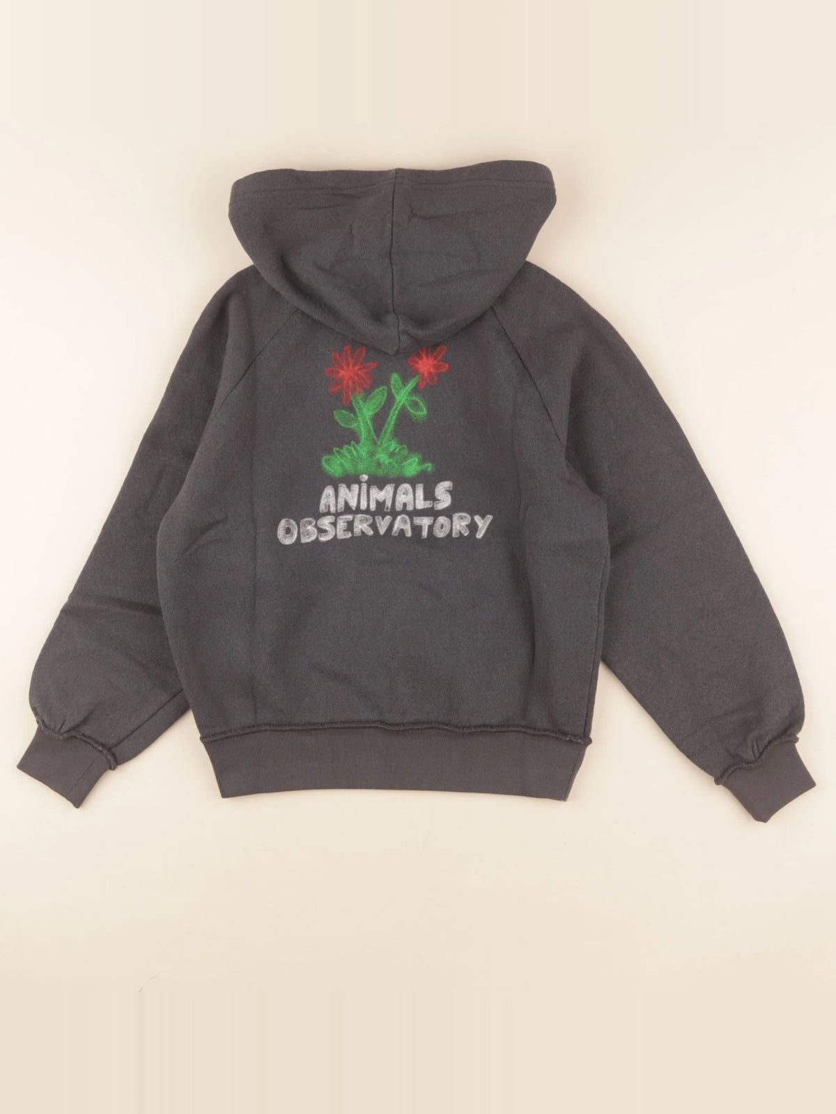 Sweat imprimé au dos gris