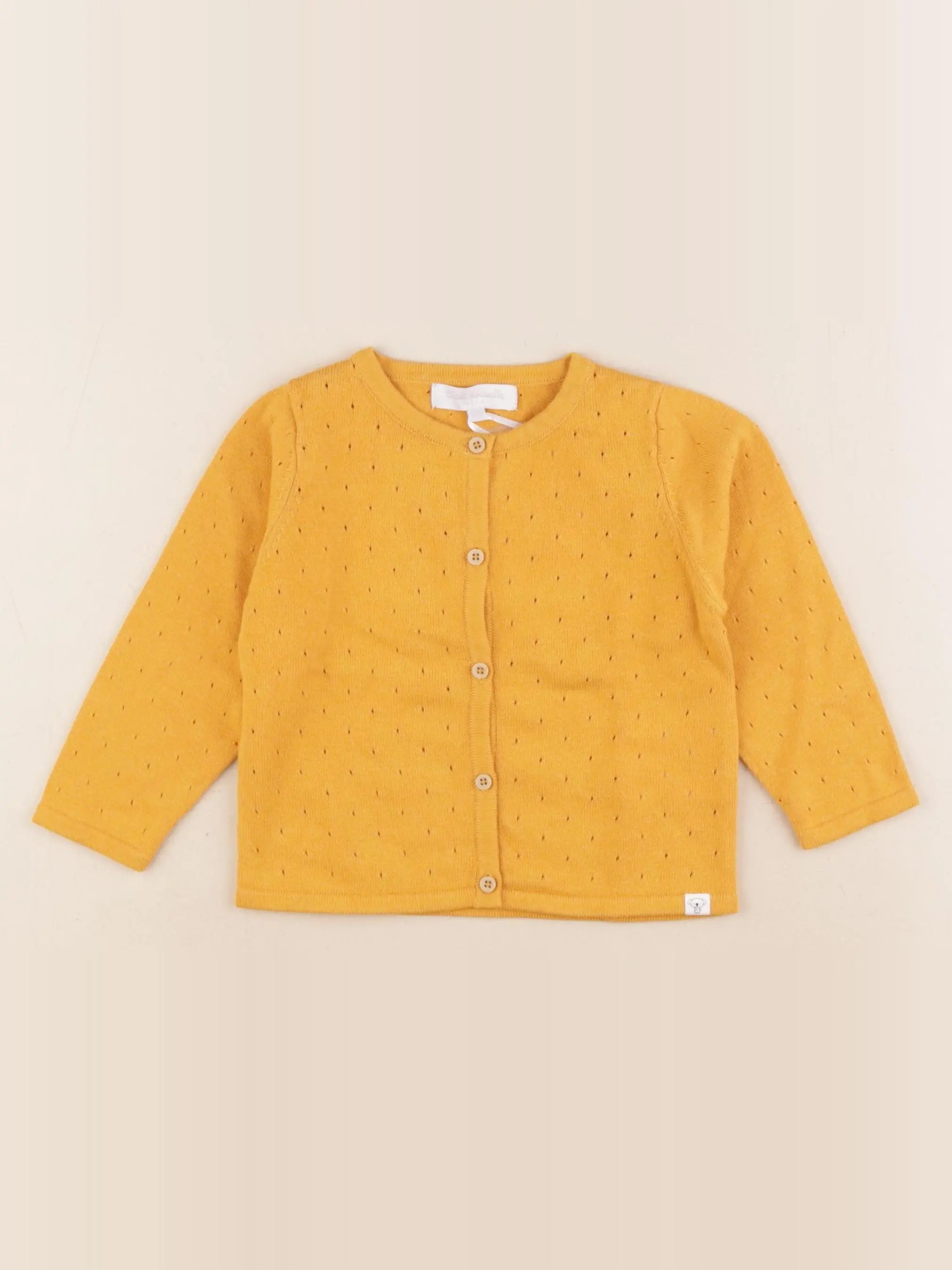 Cadet Rousselle - gilet jaune - 18 mois