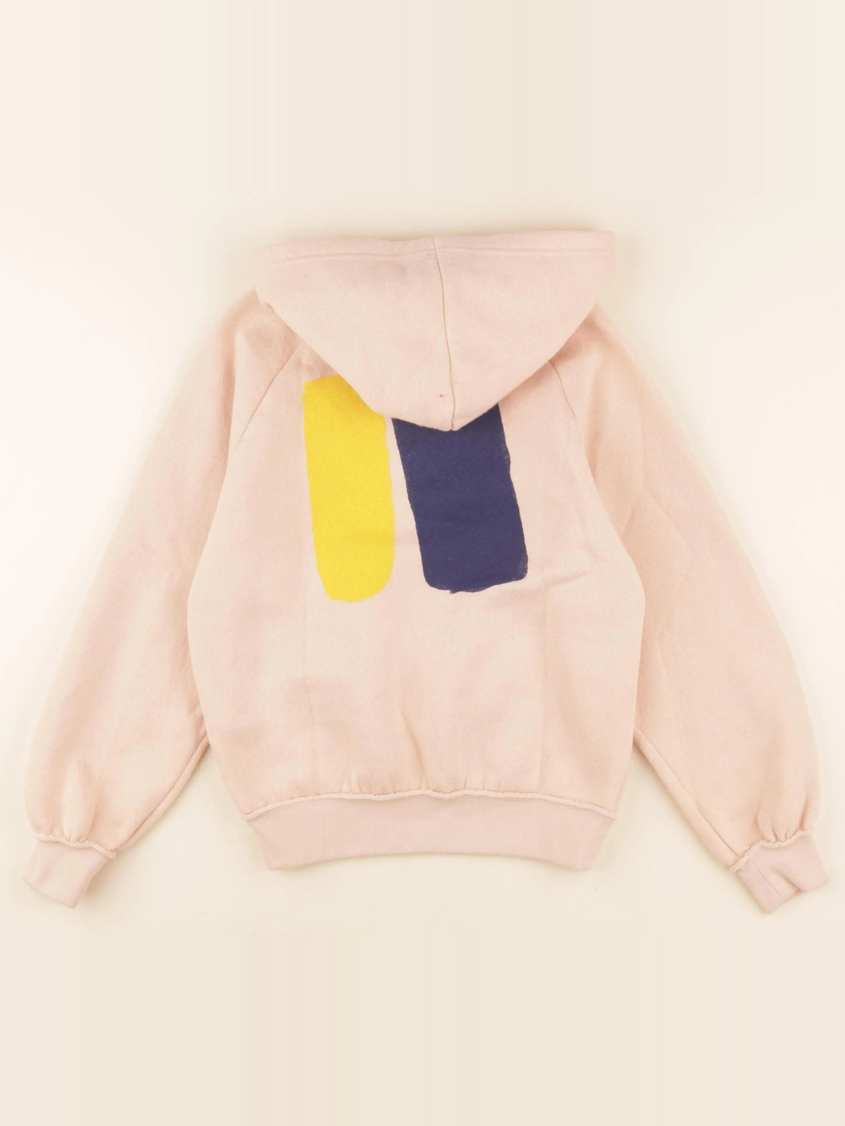 Sweat imprimé au dos rose