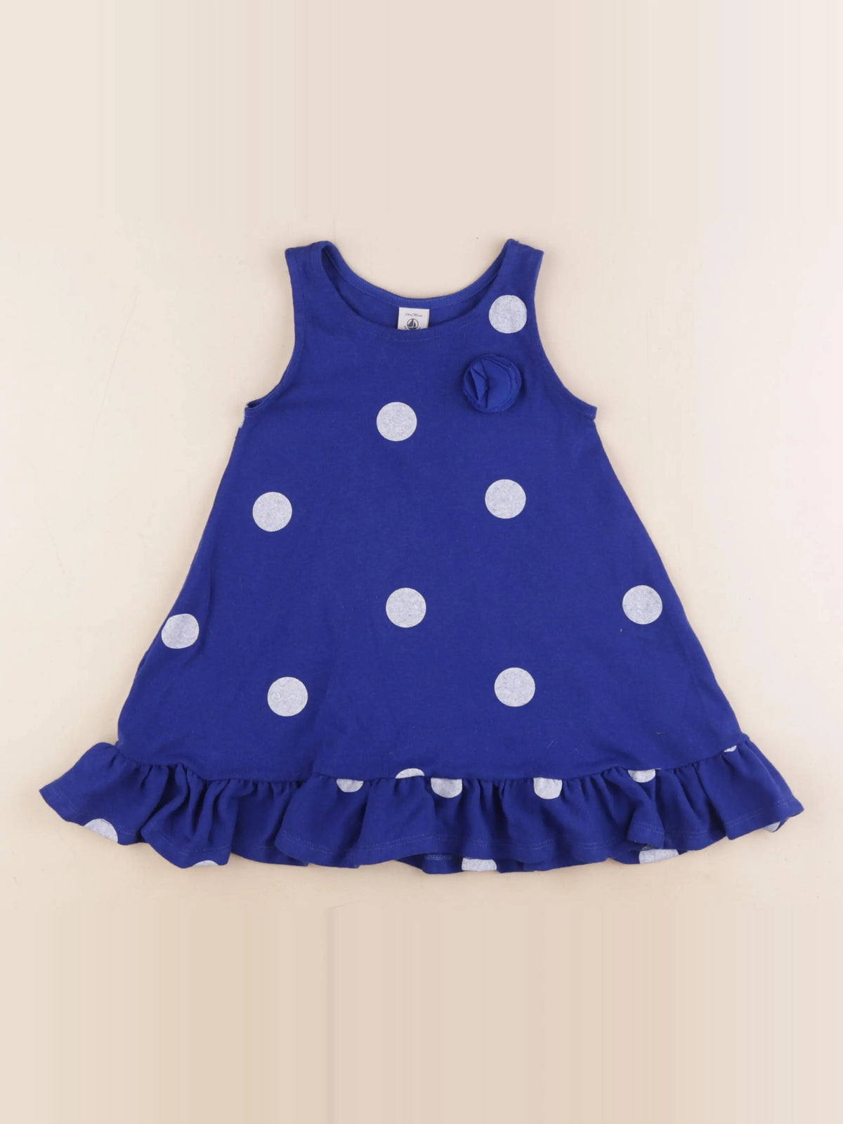 Petit Bateau - robe bleu - 2 ans