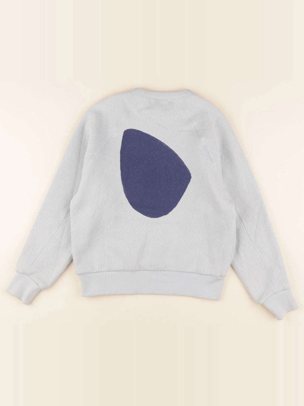Sweat imprimé au dos bleu