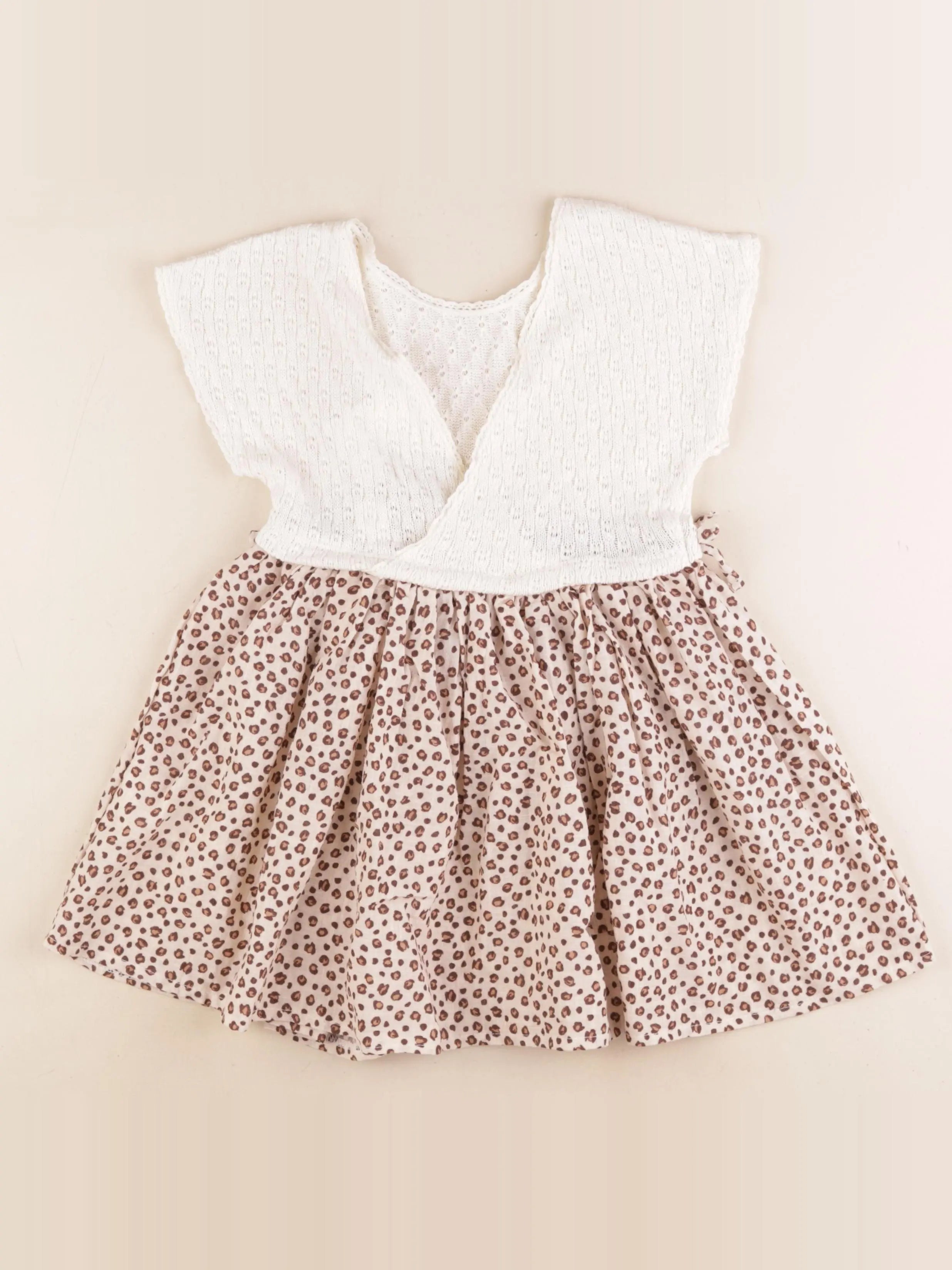 Zara - robe beige, marron - 5 ans
