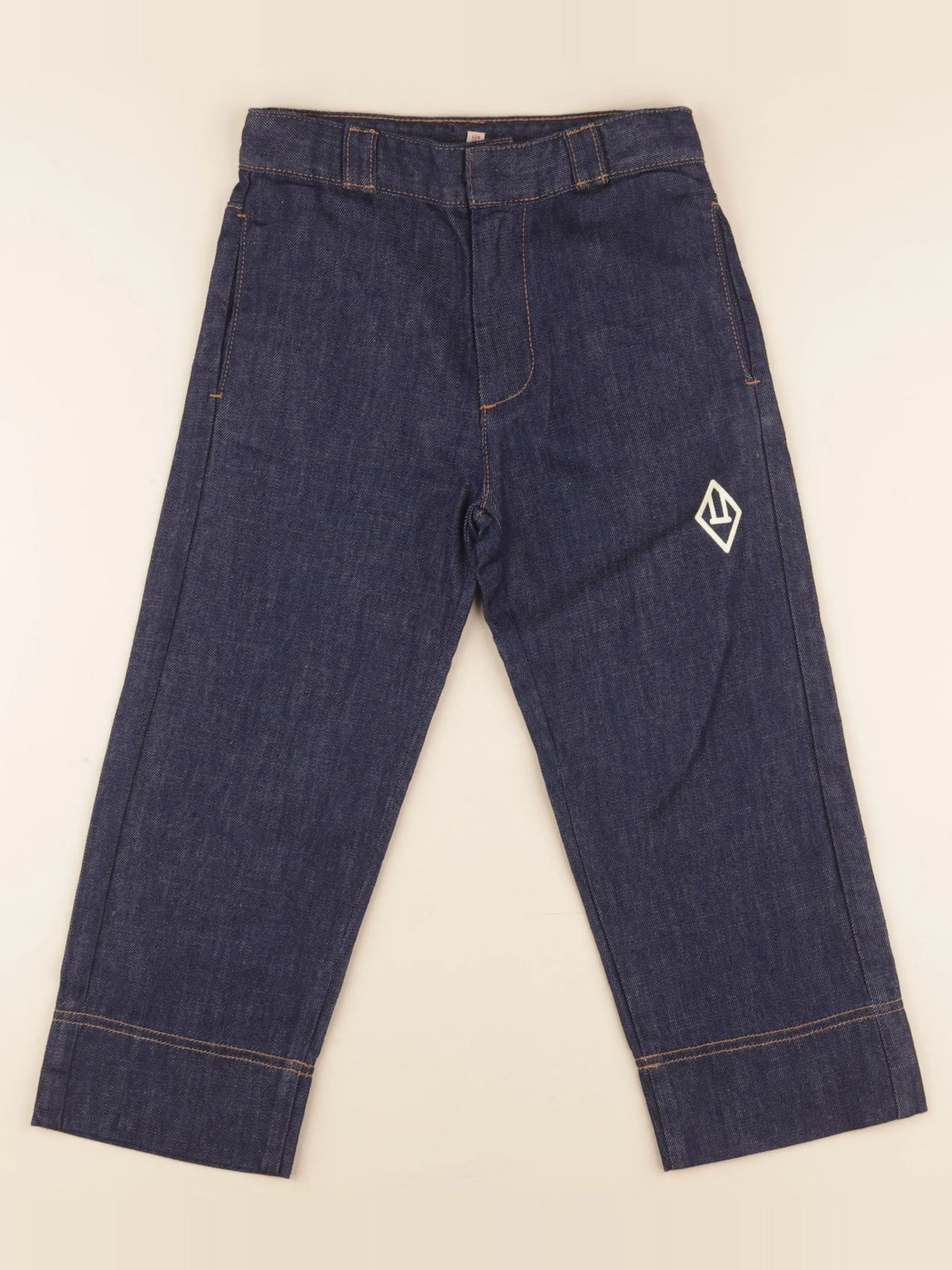 Jean imprimé dos bleu