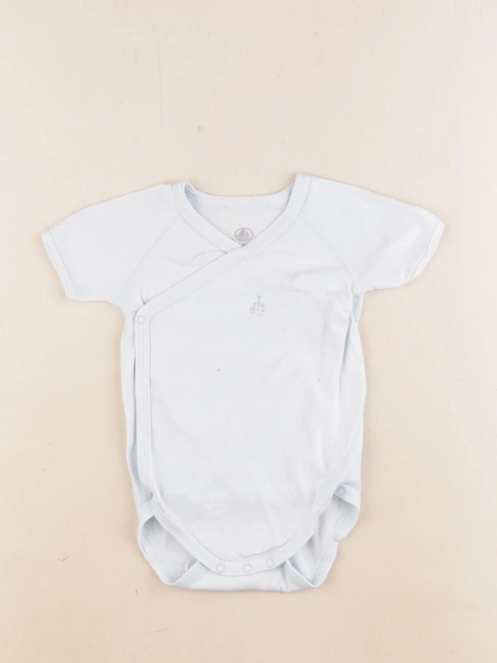 Petit Bateau - body bleu - 1 an