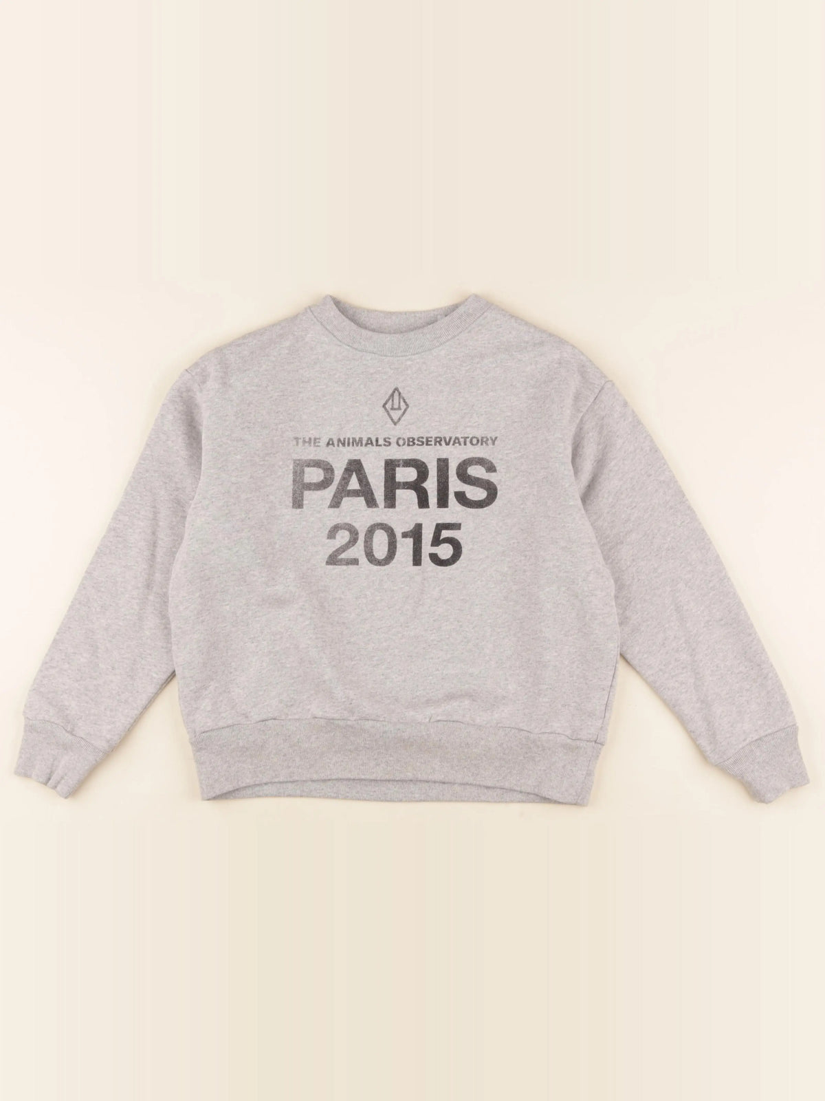 Sweat imprimé au dos gris