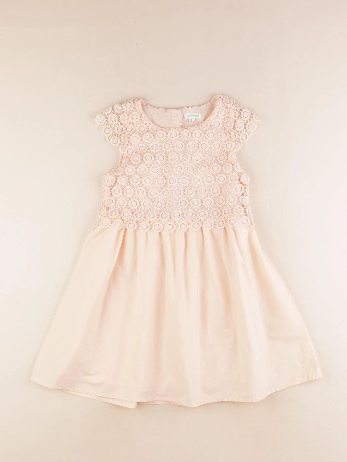 Vertbaudet - robe orange - 7 ans