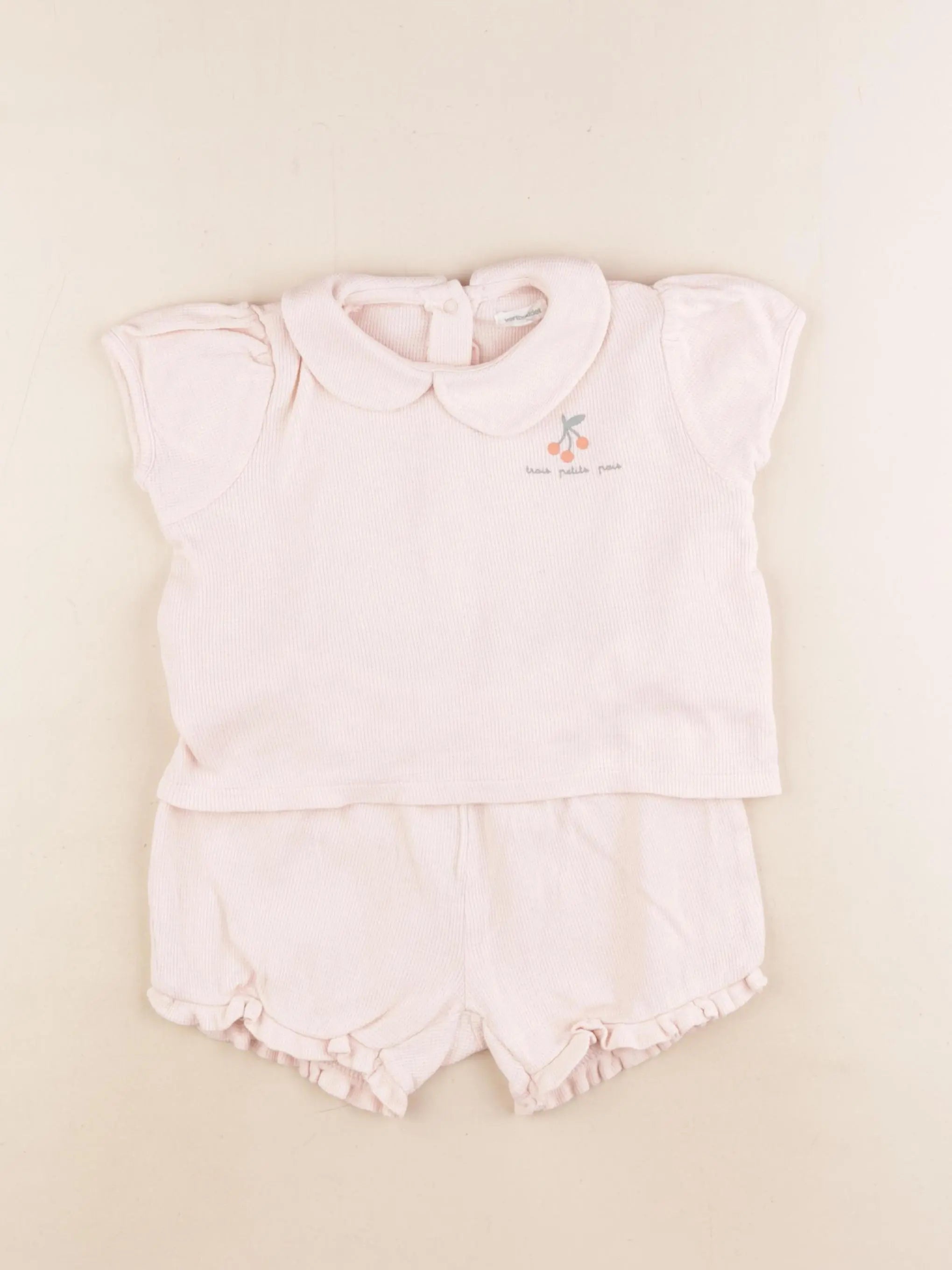 Vertbaudet - ensemble rose - 36 mois