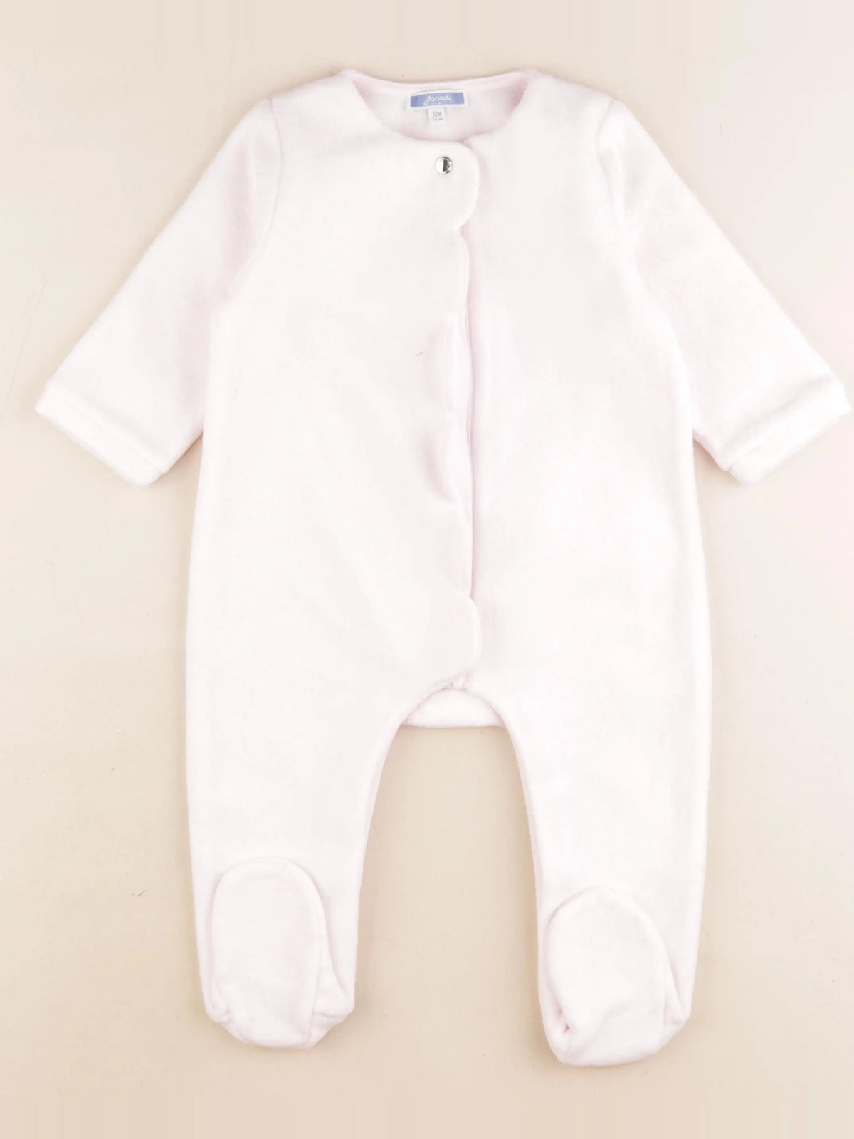 Jacadi - pyjama velours rose - 12 mois